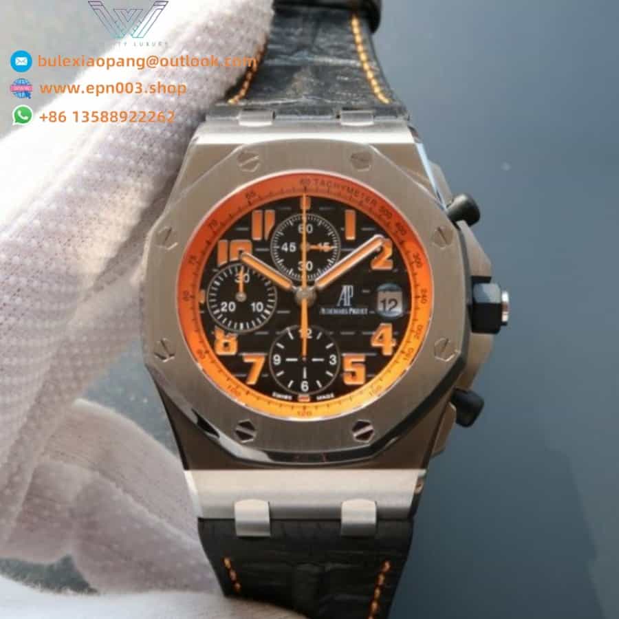 Royal Oak Offshore Volcano Leather Strap 26170ST.OO.D101CR.01 42mm Men Watch
