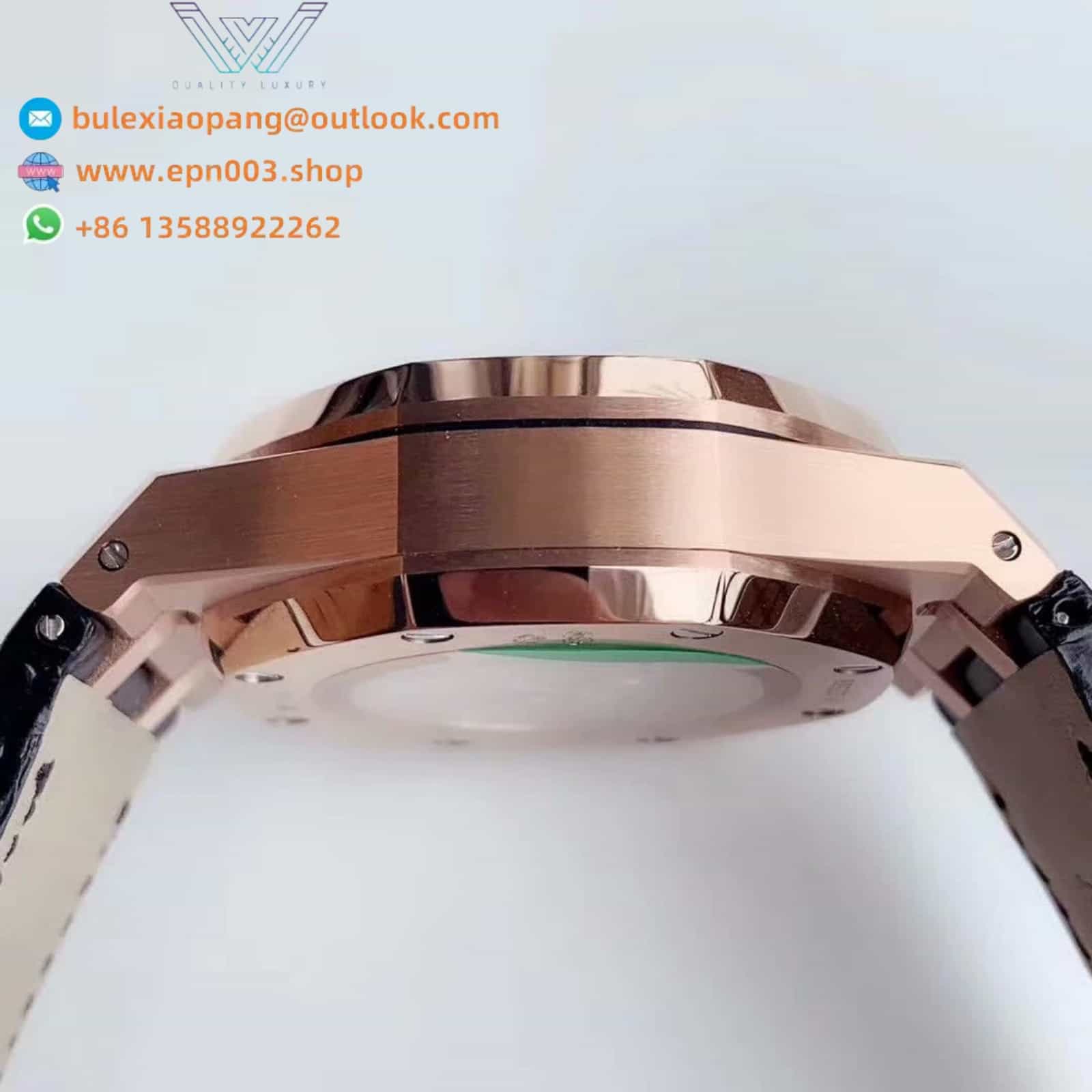 Royal Oak Black Dial Rose Gold 26320OR.OO.D002CR.01 41mm Men Watch