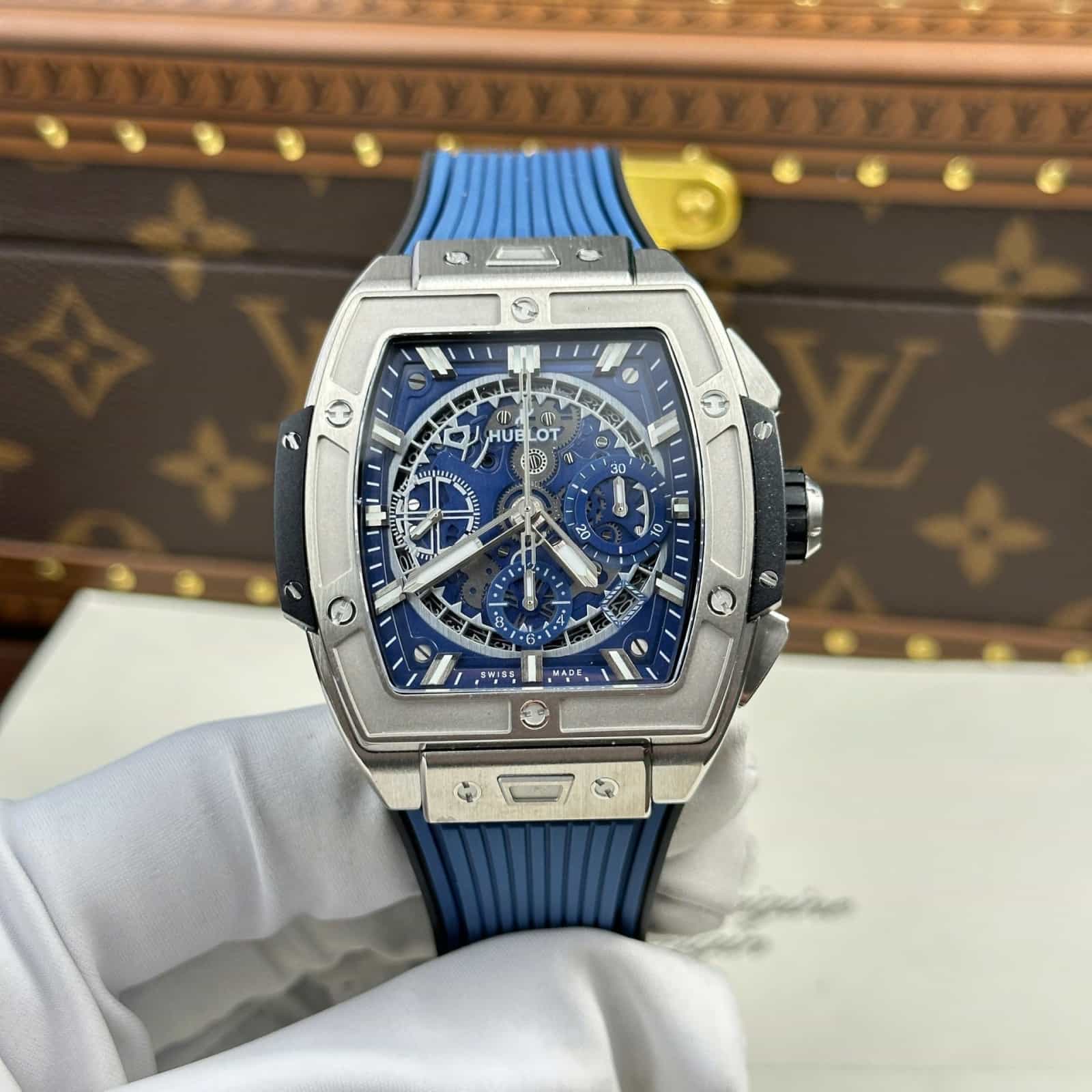 Spirit Of Big Bang Titanium Watch Blue BBF Factory 42mm Men Watch