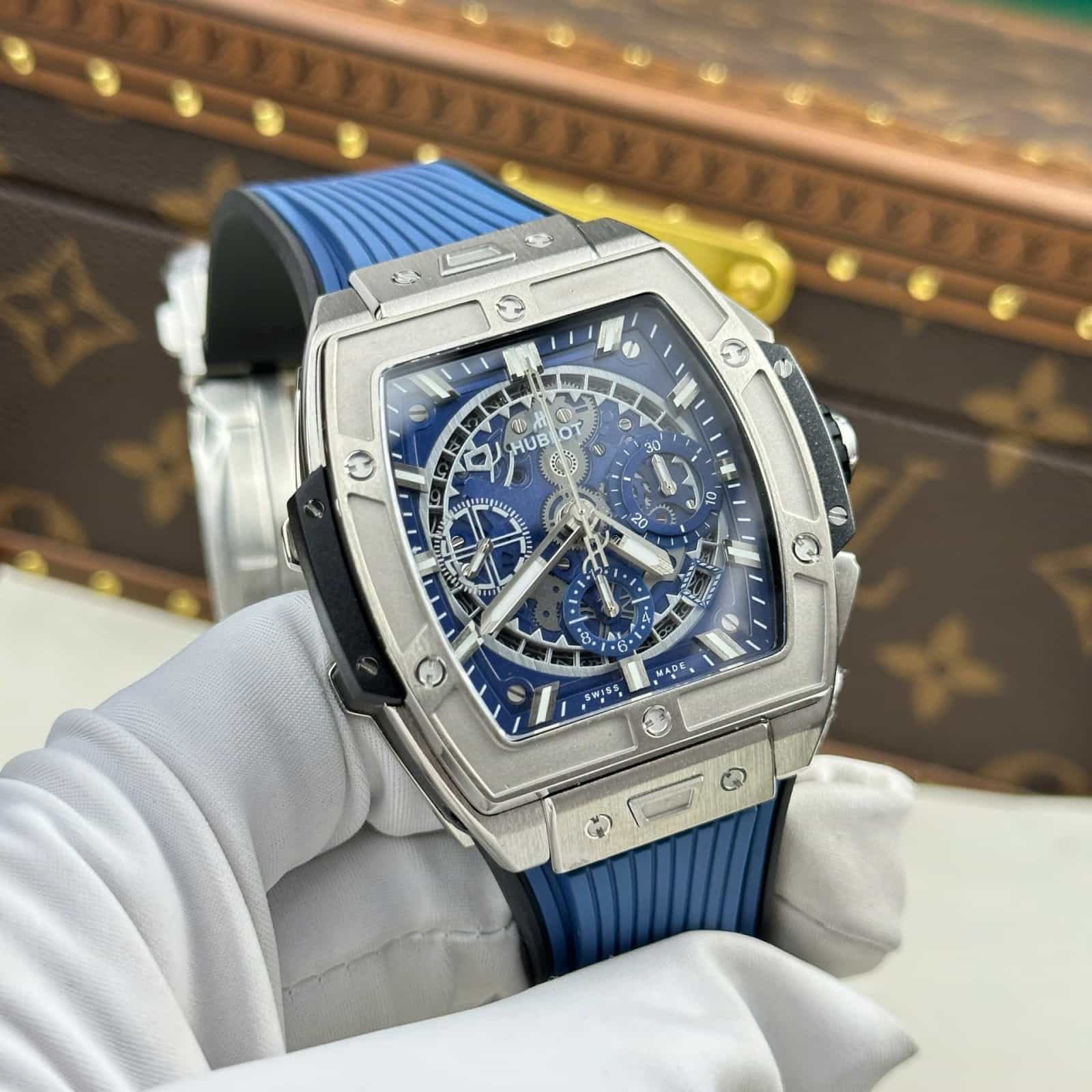 Spirit Of Big Bang Titanium Watch Blue BBF Factory 42mm Men Watch