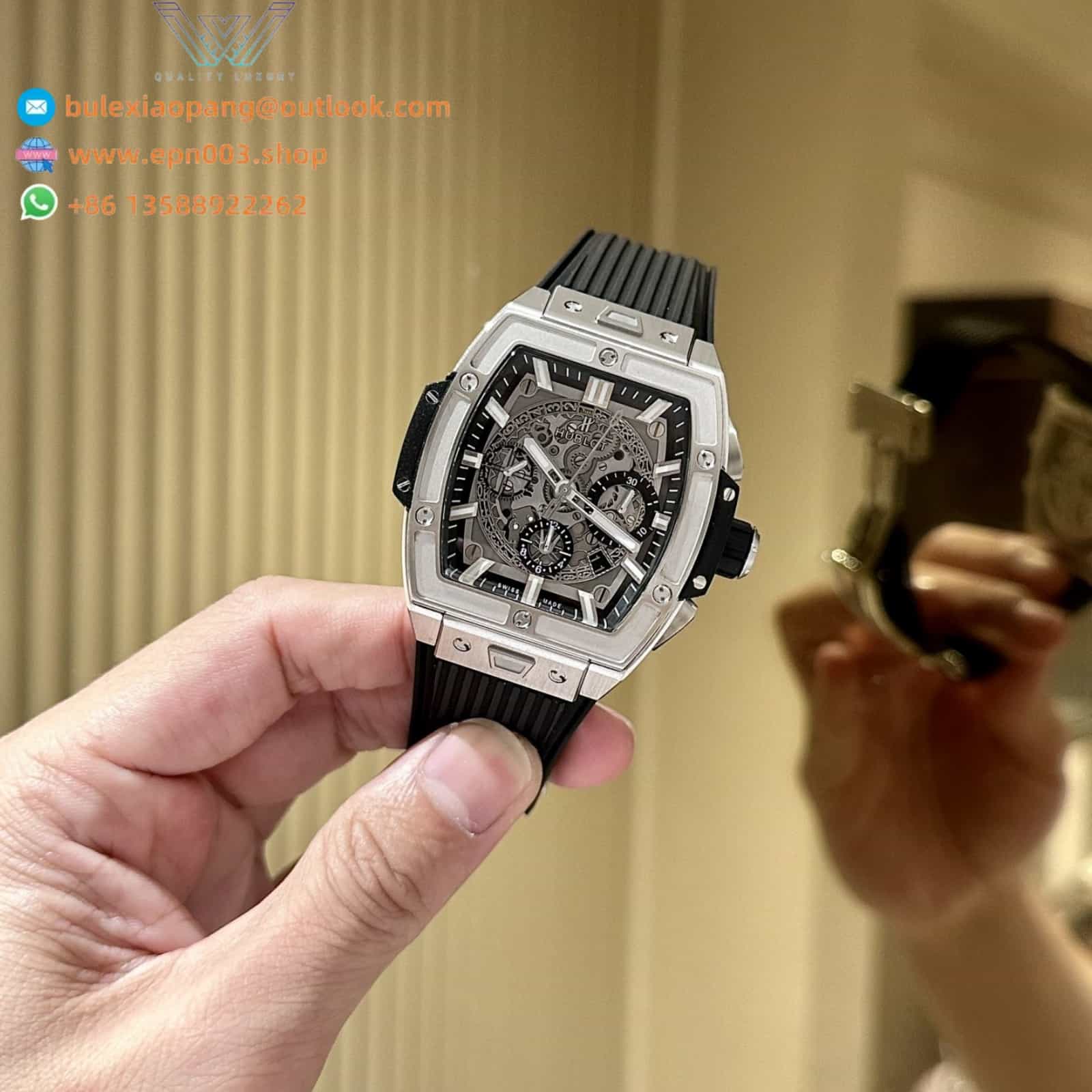 Spirit Of Big Bang Black Titanium Chronograph 42mm Men Watch