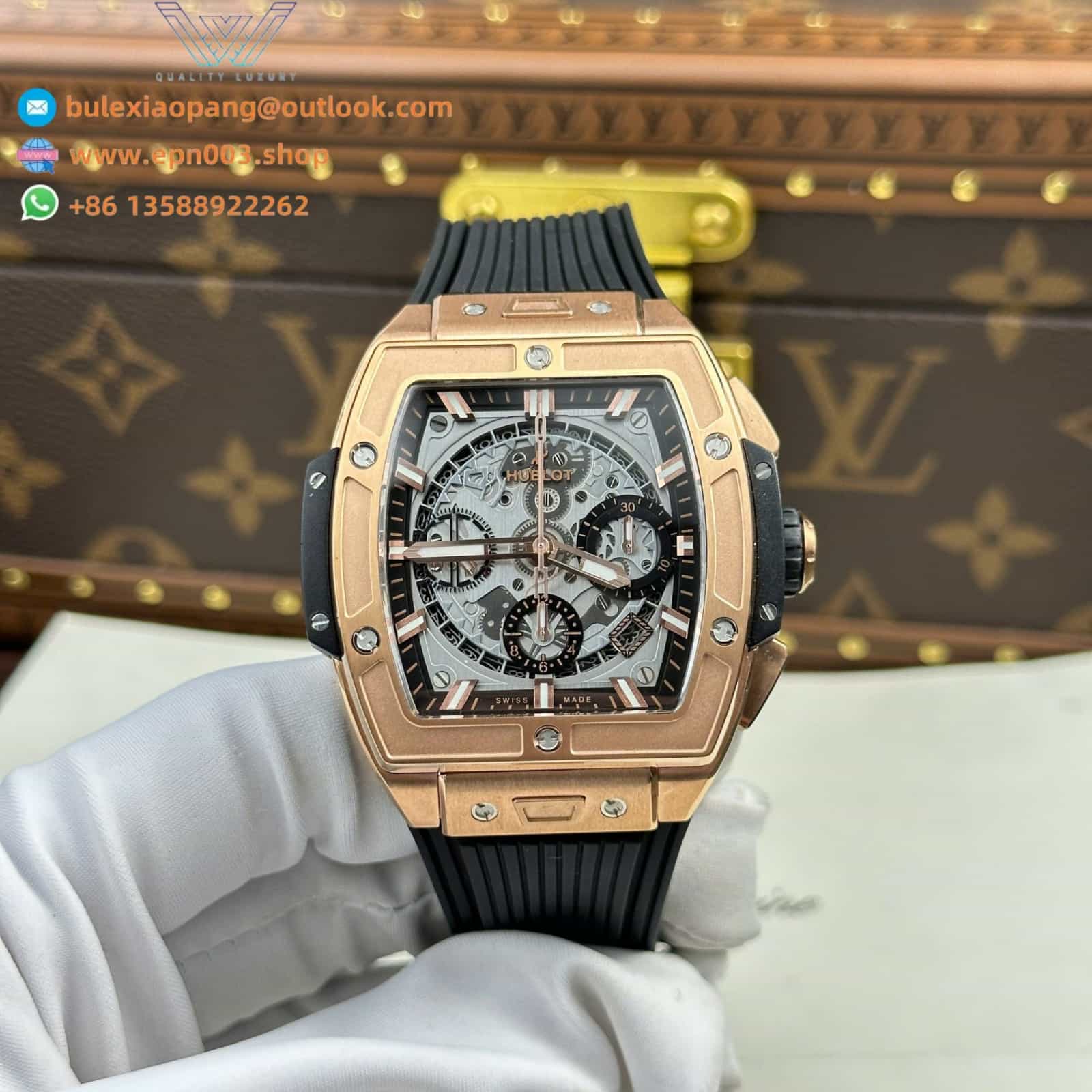 Spirit Of Big Bang King Gold Dial Gray BBF Factory 42mm Men Watch