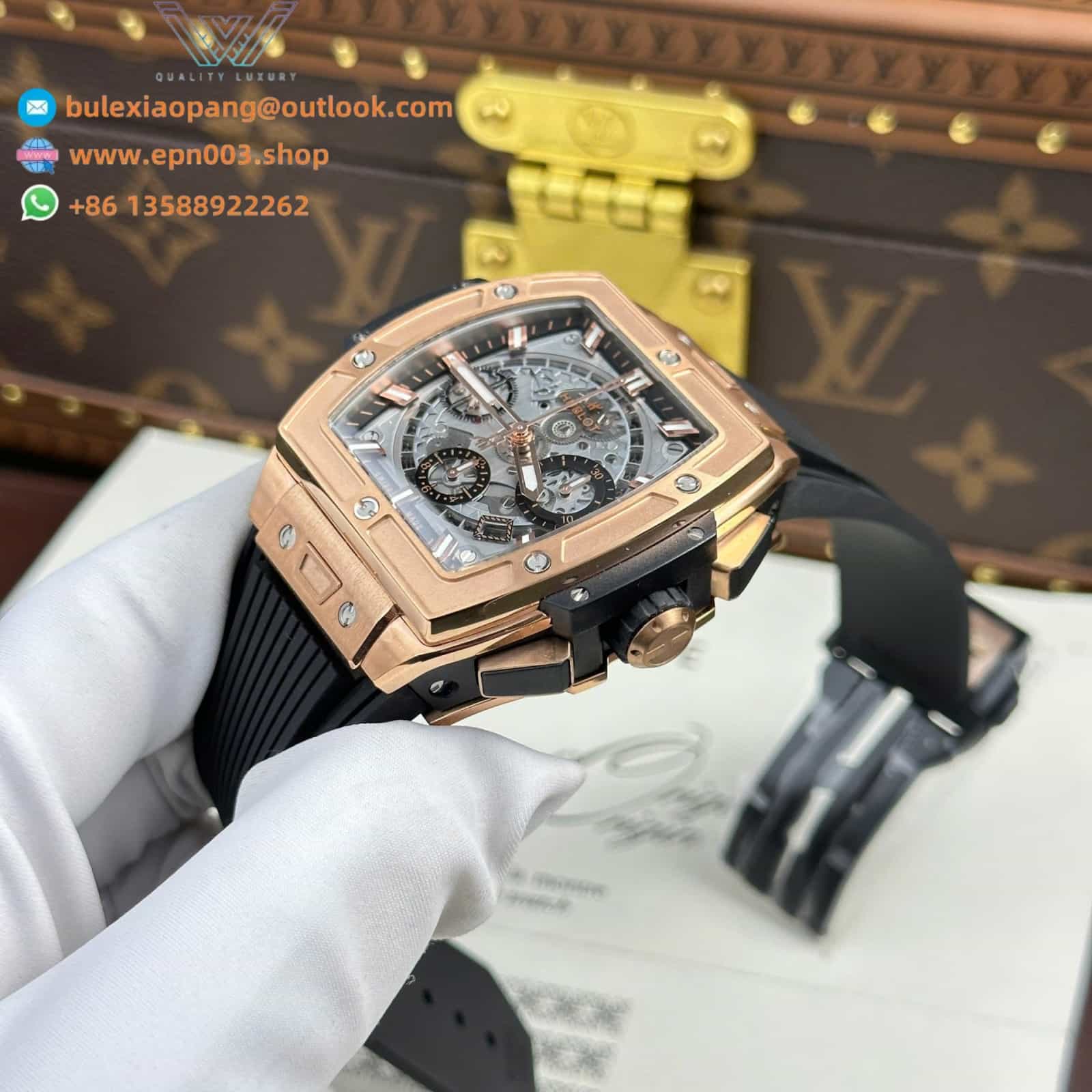 Spirit Of Big Bang King Gold Dial Gray BBF Factory 42mm Men Watch