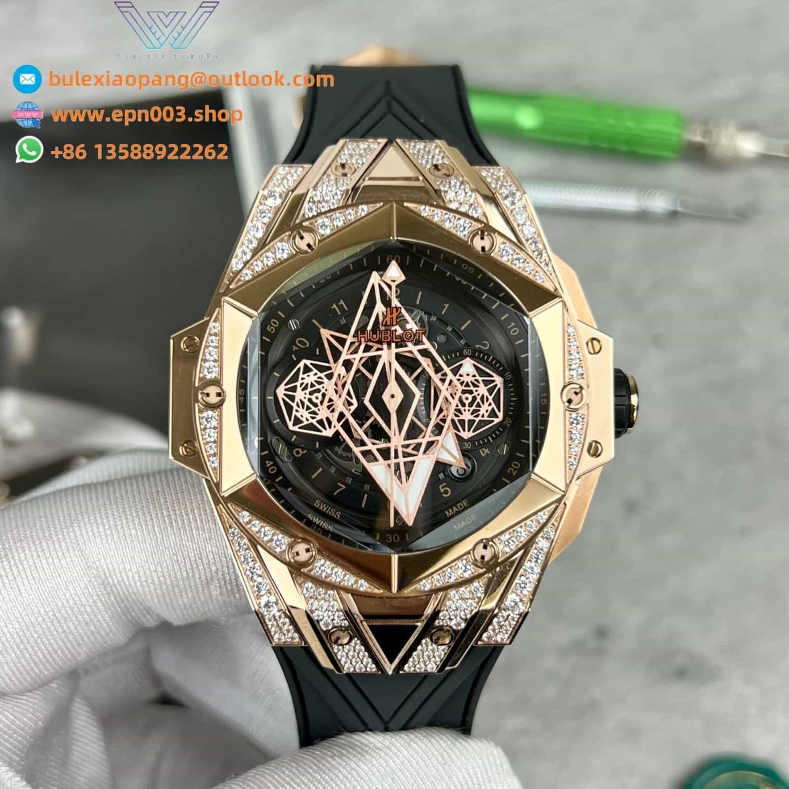 Big Bang Unico Pavé 45mm 418.OX.1108.RX.1604.MXM20 Men Watch