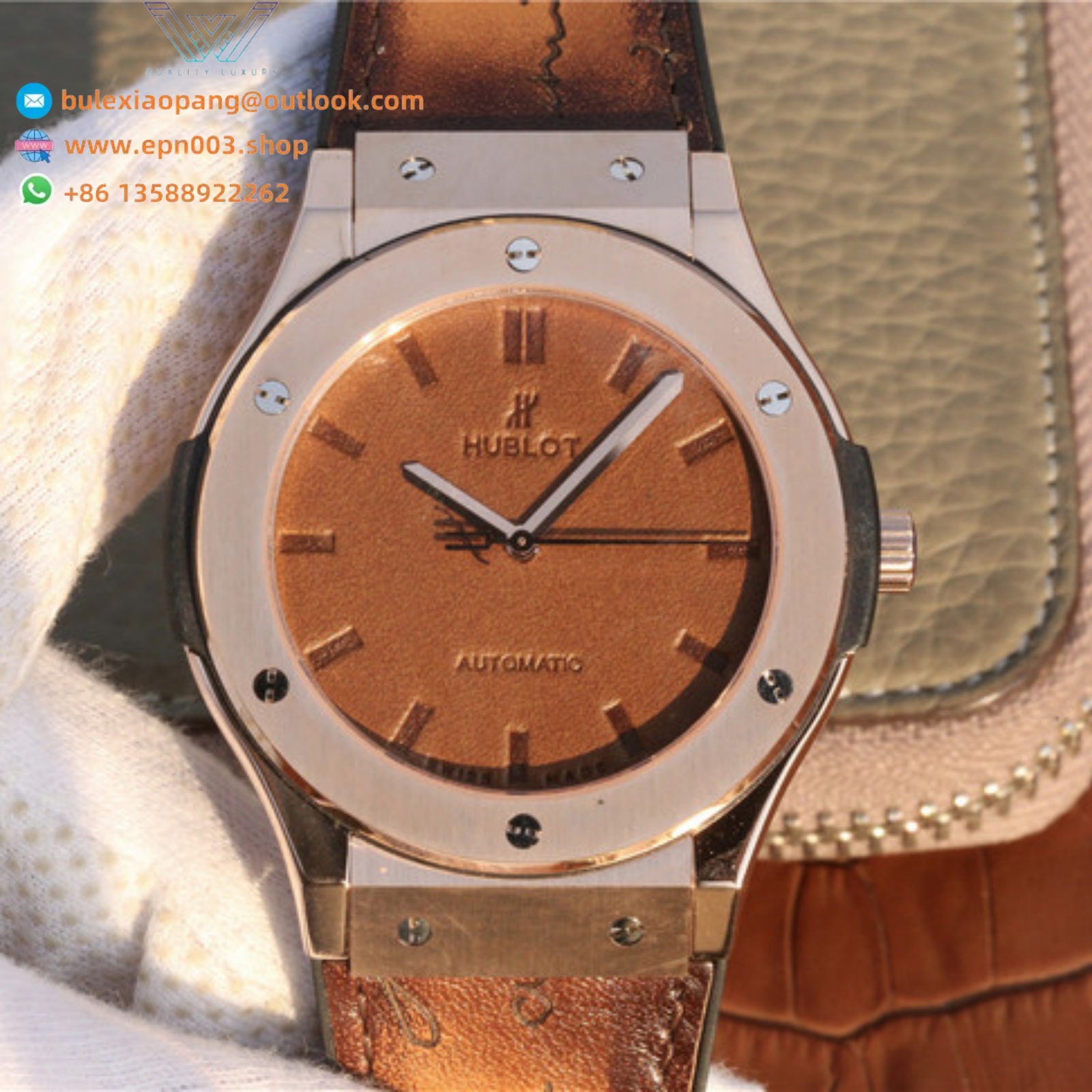 Classic Fusion“Berluti Scritto” Brown 511.OX.0500.VR.BER16 45mm Men Watch