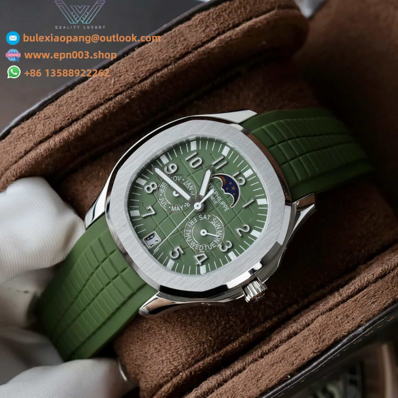 Aquanaut 5261G Automatic Swiss Movement Green Dial 40mm Men Watch