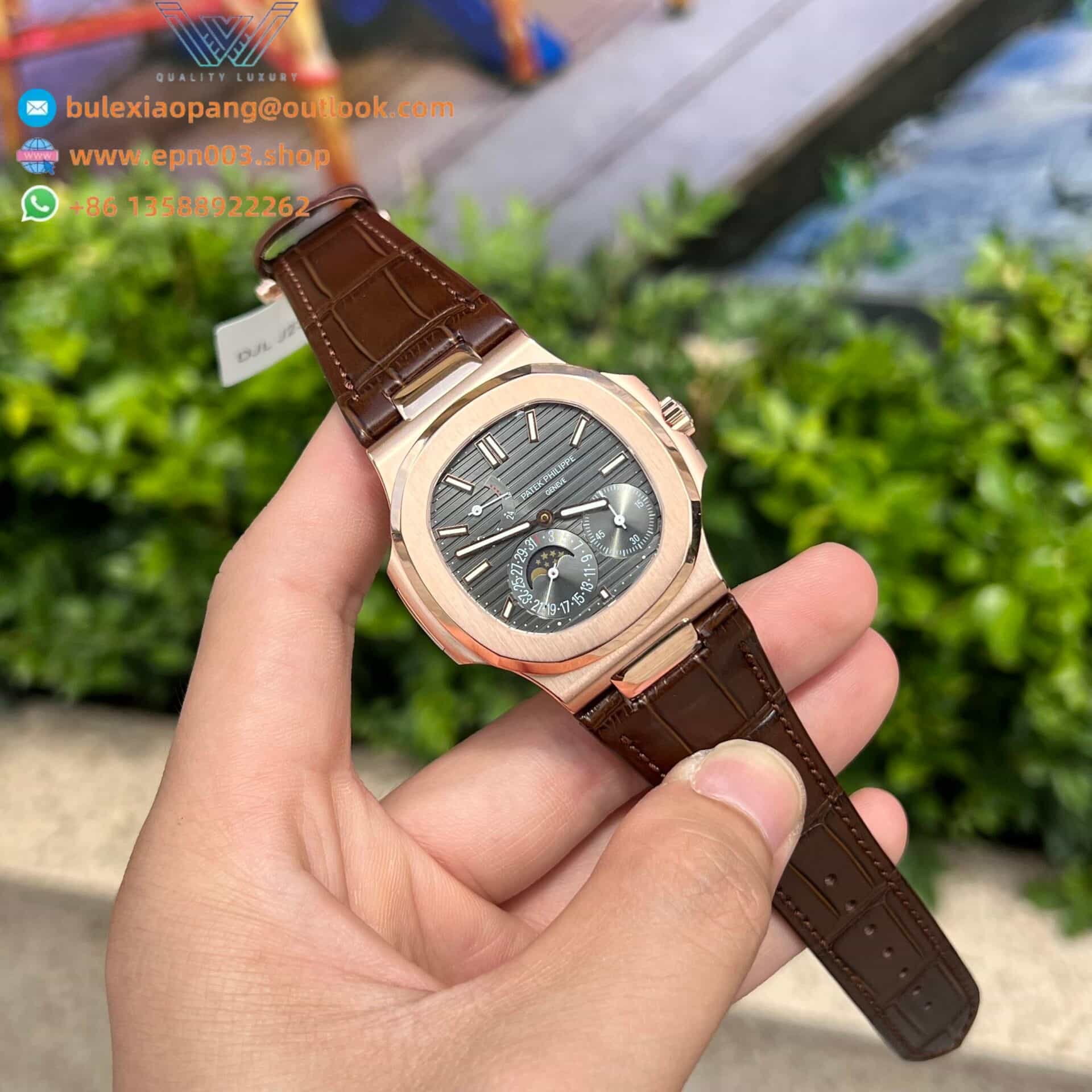 Nautilus 5712R Rose Gold Wrapped 18K GR Factory 40mm Men Watch