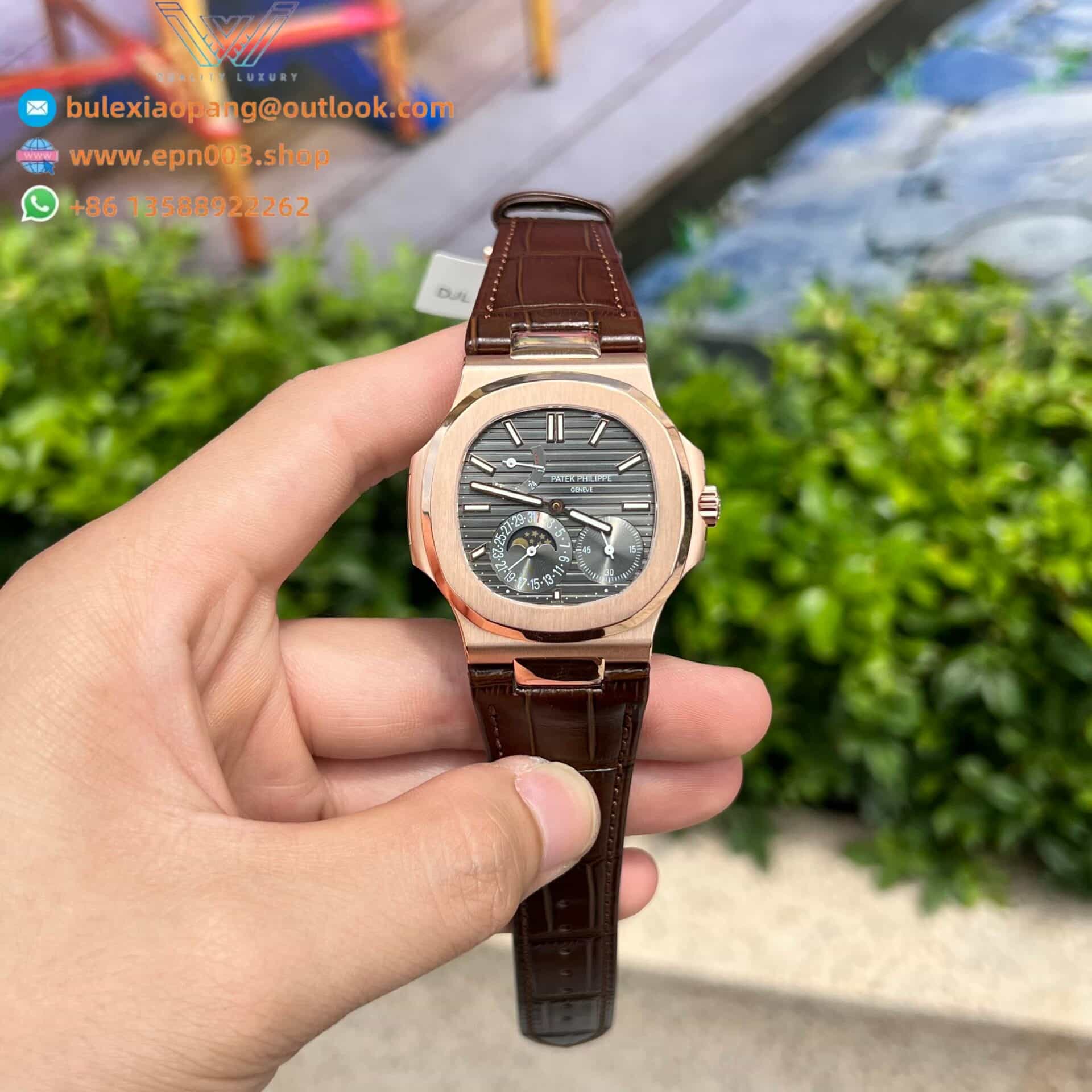 Nautilus 5712R Rose Gold Wrapped 18K GR Factory 40mm Men Watch