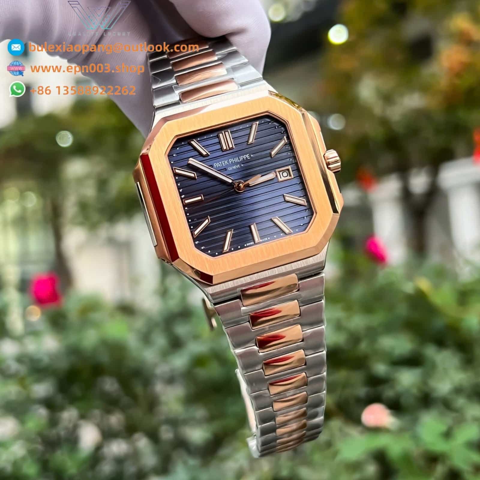 Cubitus 5821 Watch Blue Square Dial 45mm Men Watch