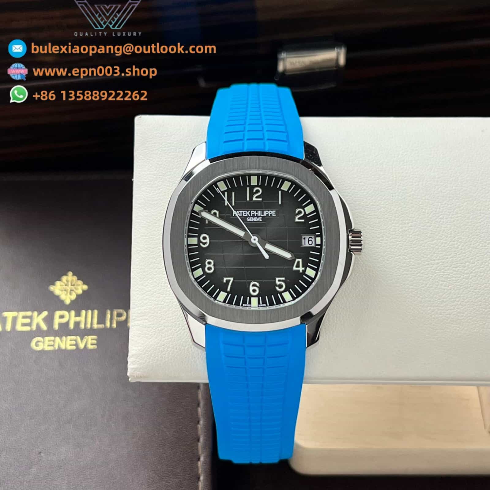 Aquanaut 5167A-001 Blue Rubber Strap 40.8mm Mens Watch