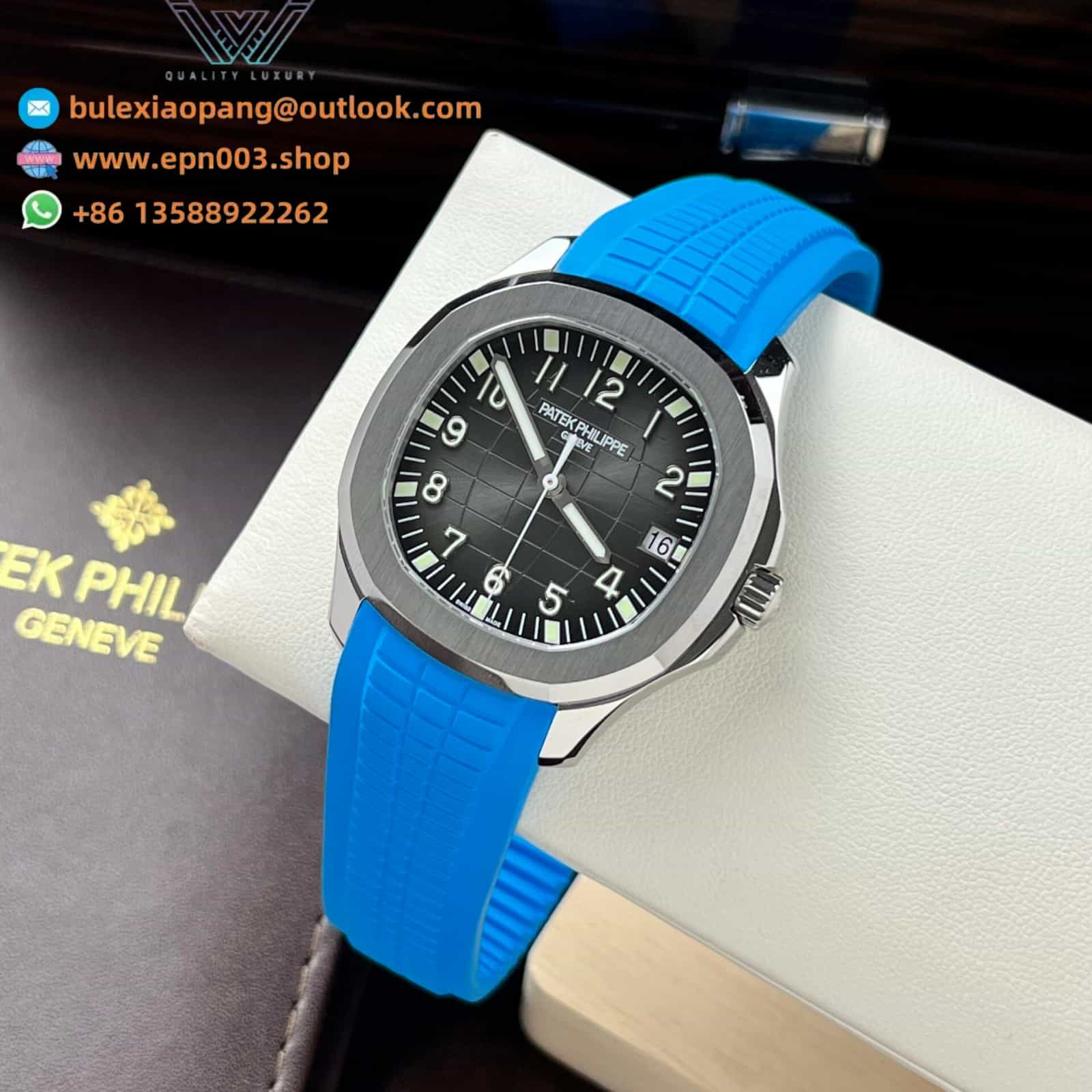 Aquanaut 5167A-001 Blue Rubber Strap 40.8mm Mens Watch