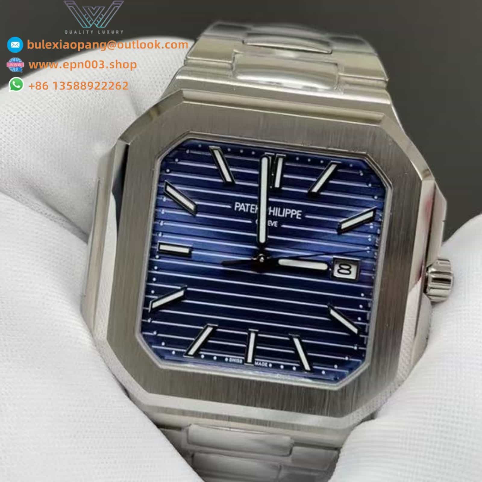 Cubitus 5821 Watch Dial Blue Metal Wire 45mm Men Watch