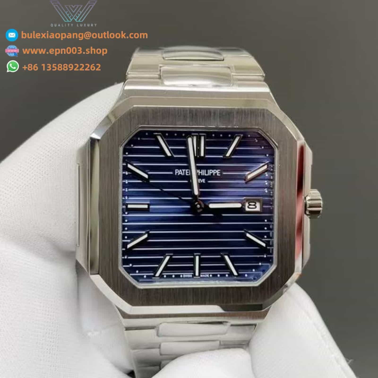 Cubitus 5821 Watch Dial Blue Metal Wire 45mm Men Watch