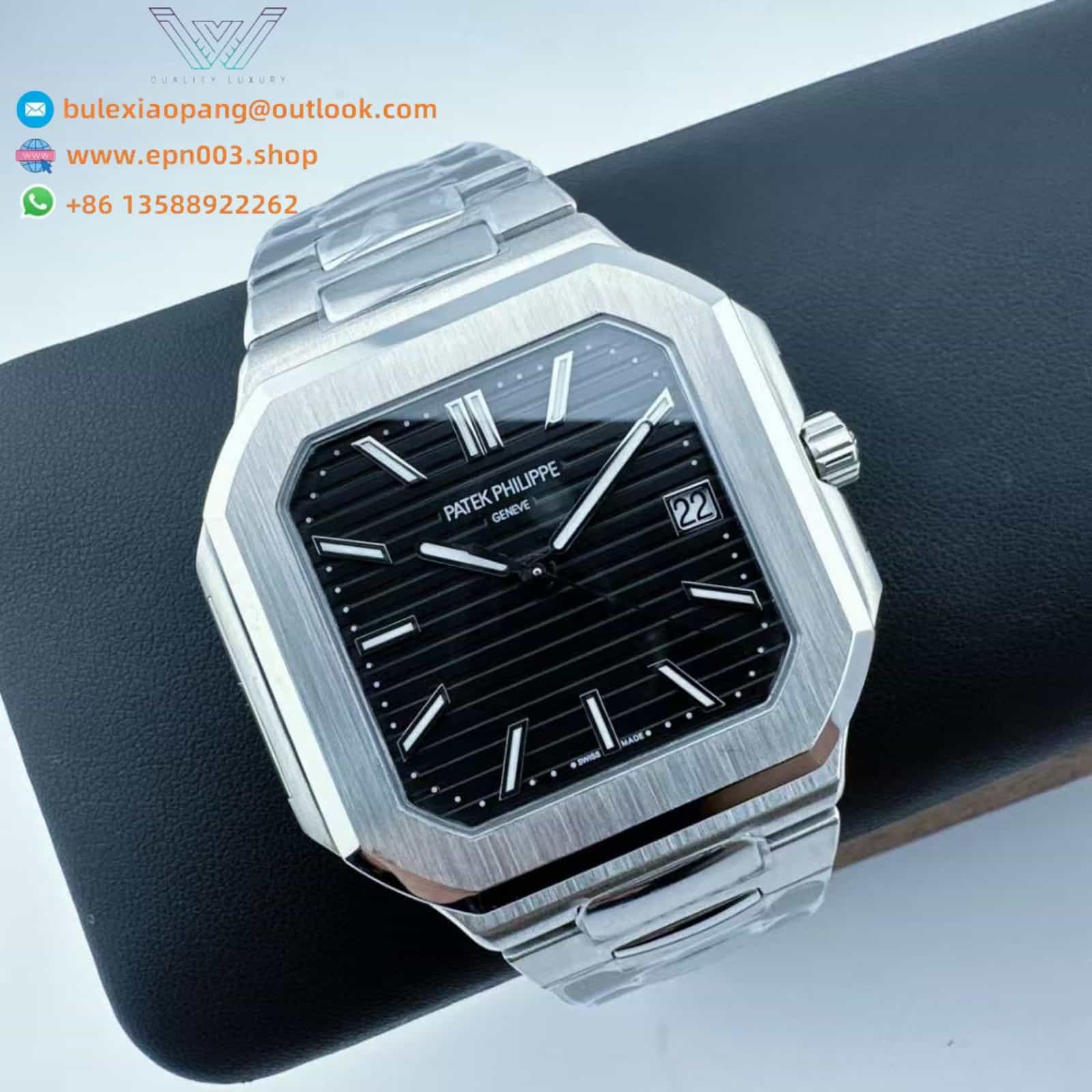 Cubitus 5821 Black Dial Stainless Steel 45mm Men Watch