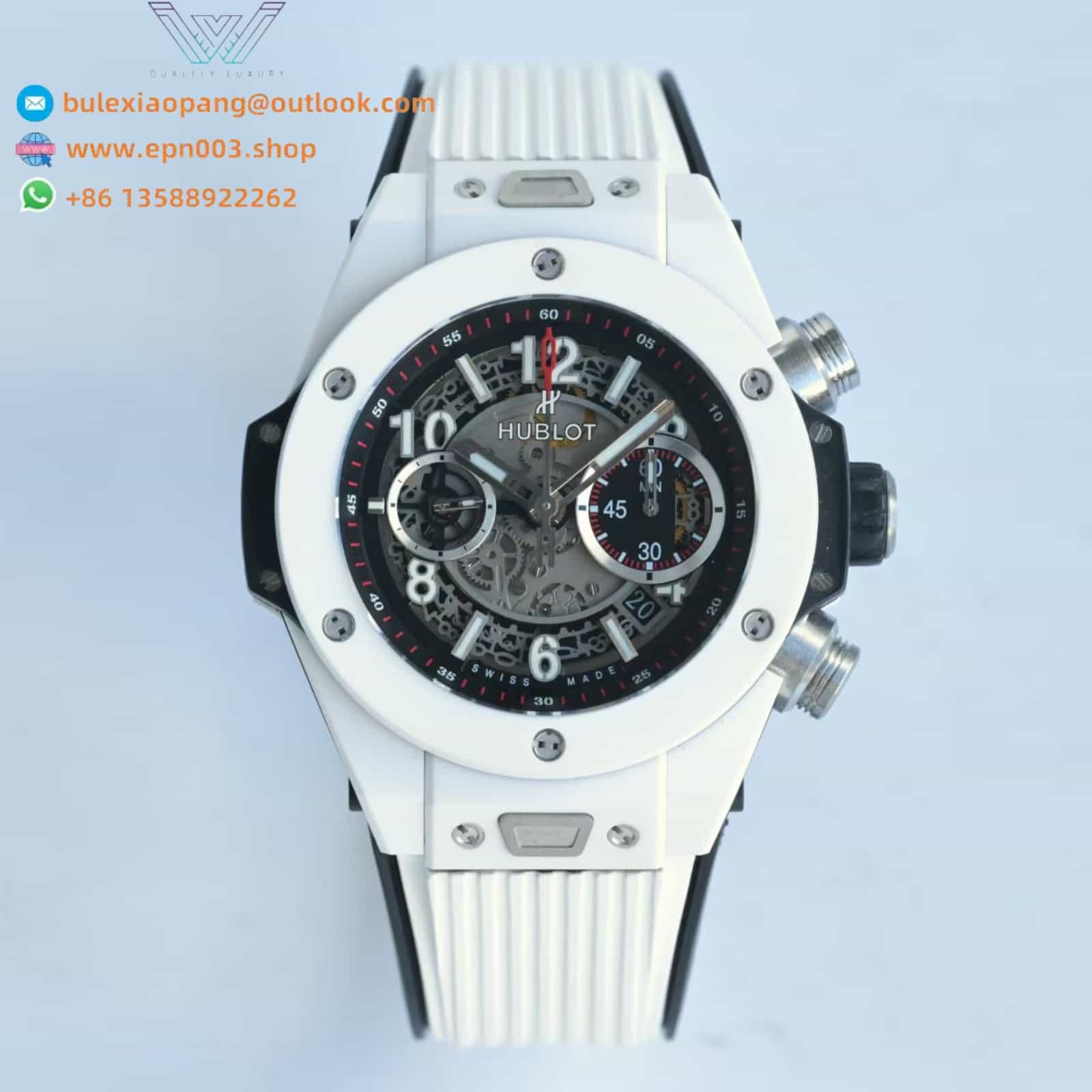 Big Bang Unico White Ceramic 411.HX.1170.RX 45mm Men Watch