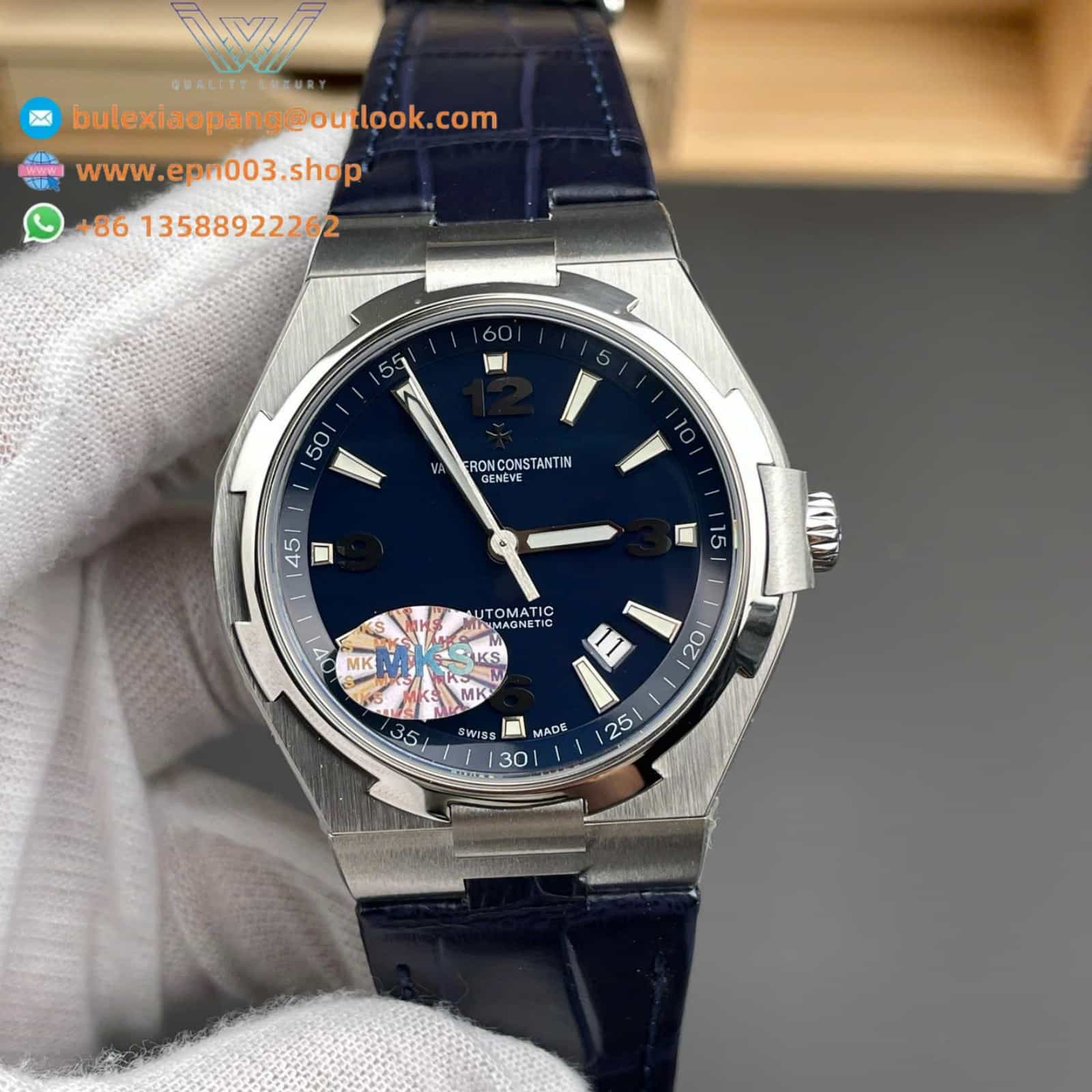 Overseas 47040 Blue Dial MKS 42mm Men Watch