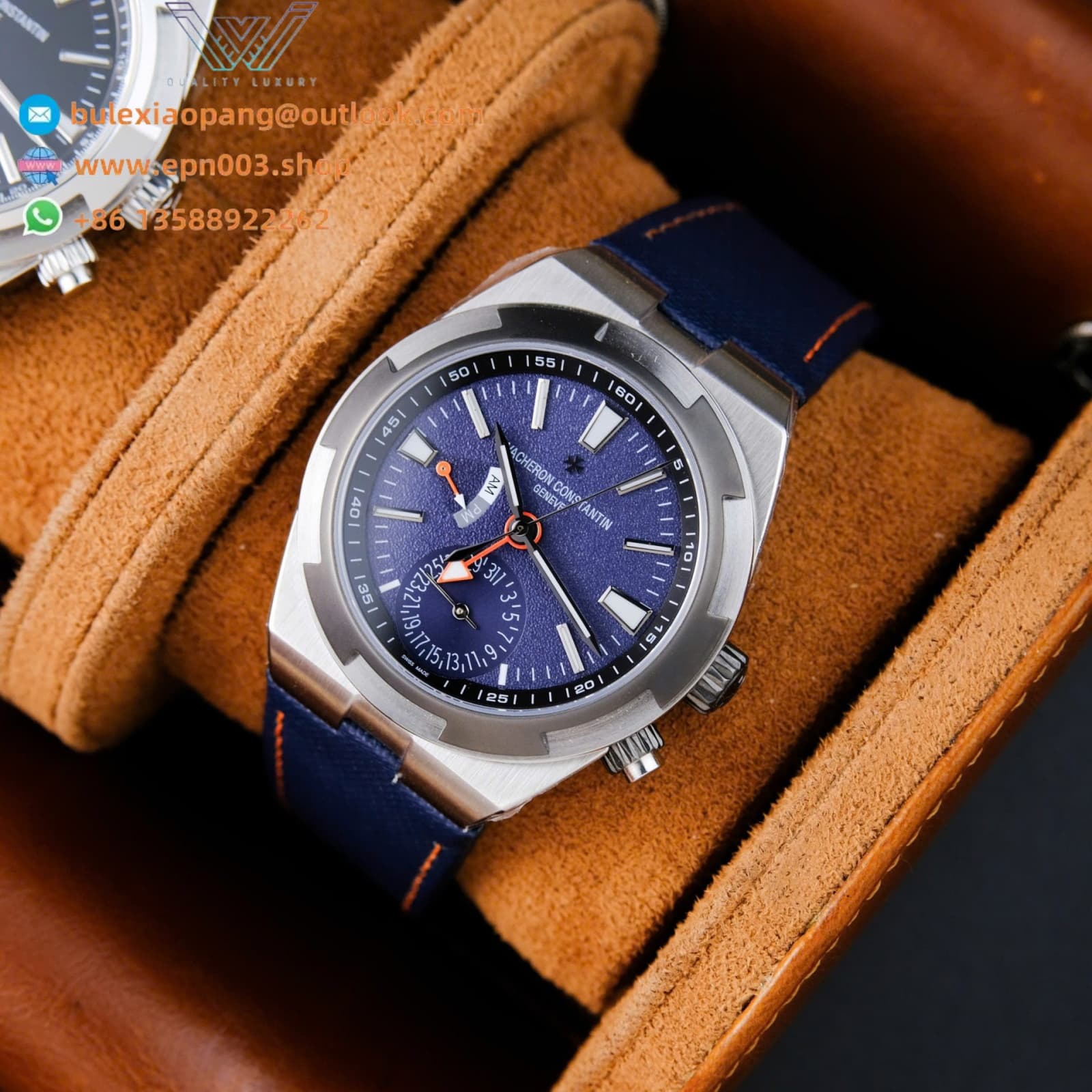 Overseas Dual Time 7910V/000T-B922 41mm Men Watch