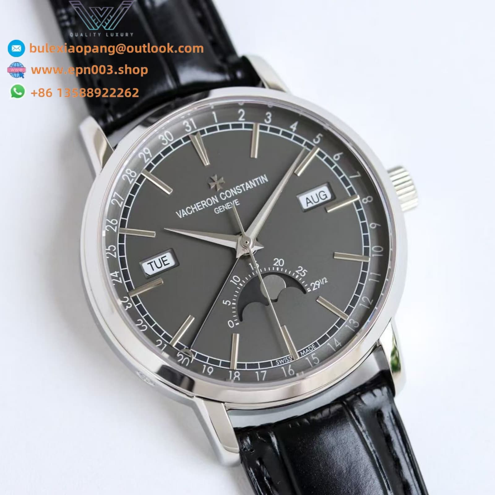 Traditionnelle Complete Calendar 41mm 4010T/000G-B740 - White Gold