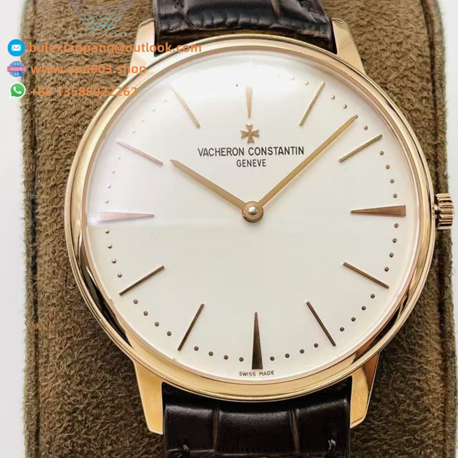 Patrimony Manual-Winding Pink Gold 40mm Men Watch