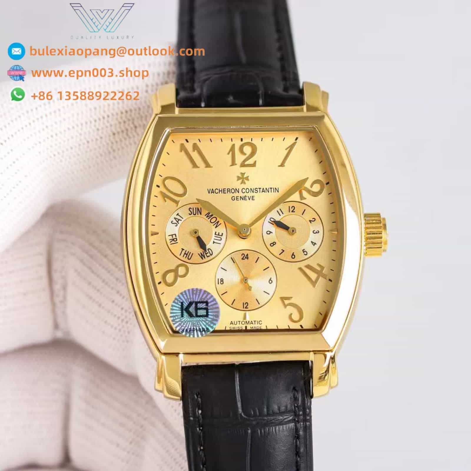Malte Moon Phase Yellow gold 42 X 36.7 mm Men Watch
