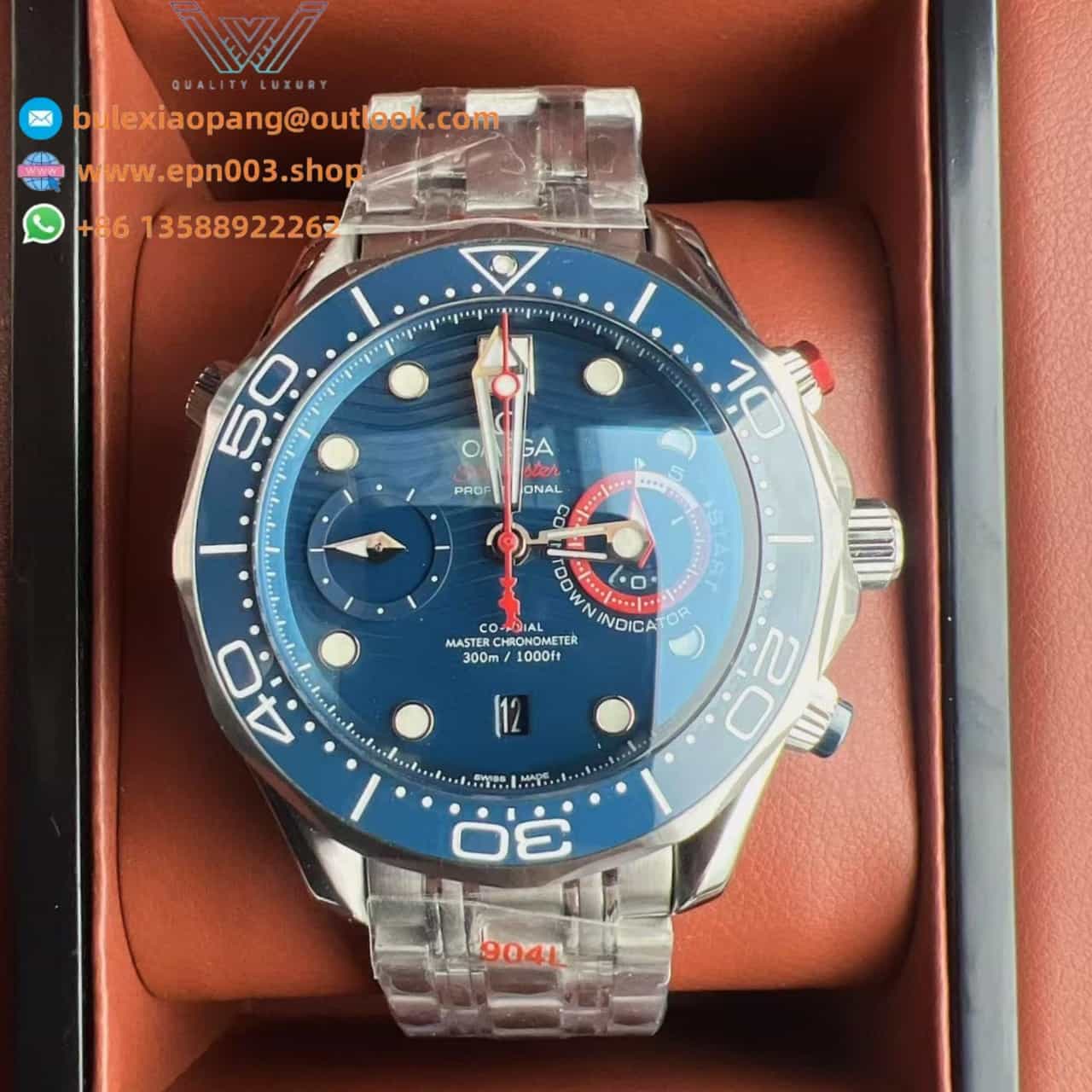 Seamaster Diver 300M 44mm-steel on steel - Men Watch