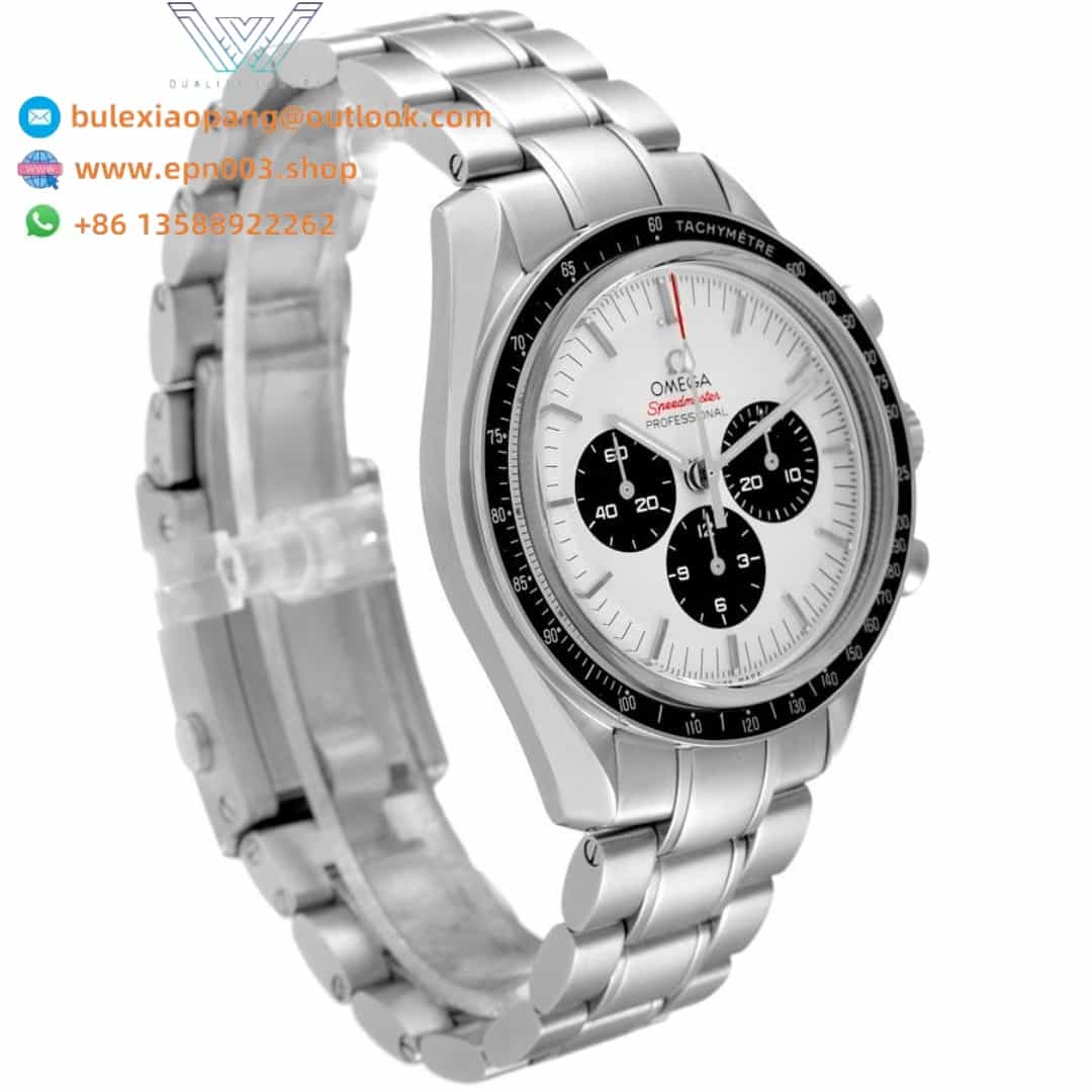 Speedmaster Moonwatch Professiona Chronograph Tachymeter White Dial 42mm Men's Watch