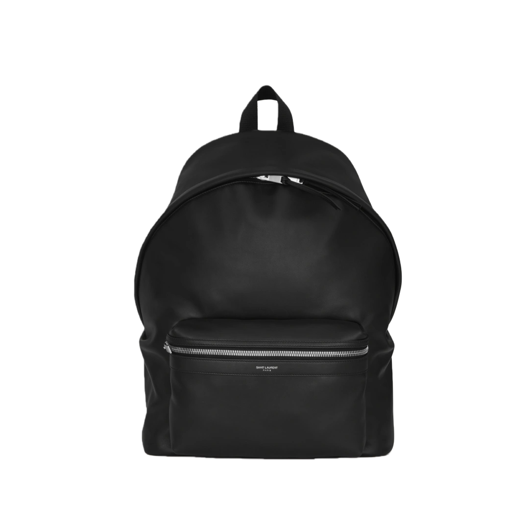 BACKPACK CITY BACKPACK IN MATTE LEATHER BLACK - 534967AAE8M1000