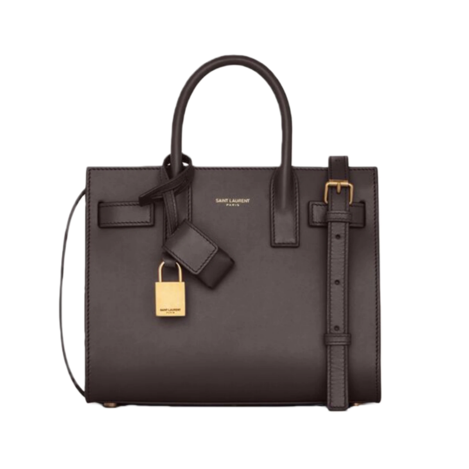 SAC DE JOUR IN SMOOTH LEATHER – NANO/BABY CHICORY COFFE - 39203502G9W2899
