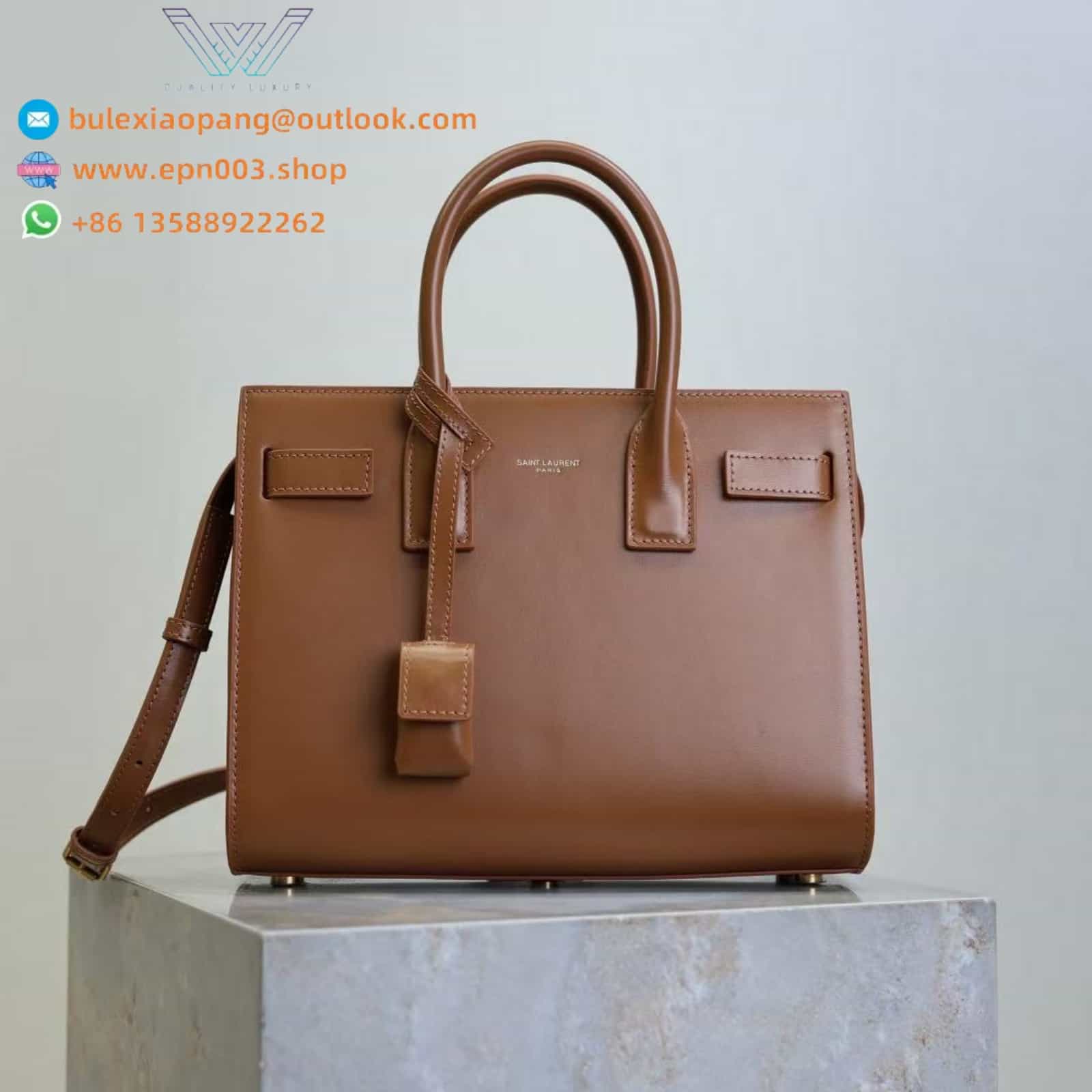 SAC DE JOUR IN SMOOTH LEATHER - NANO FOX - 39203502G9W2536