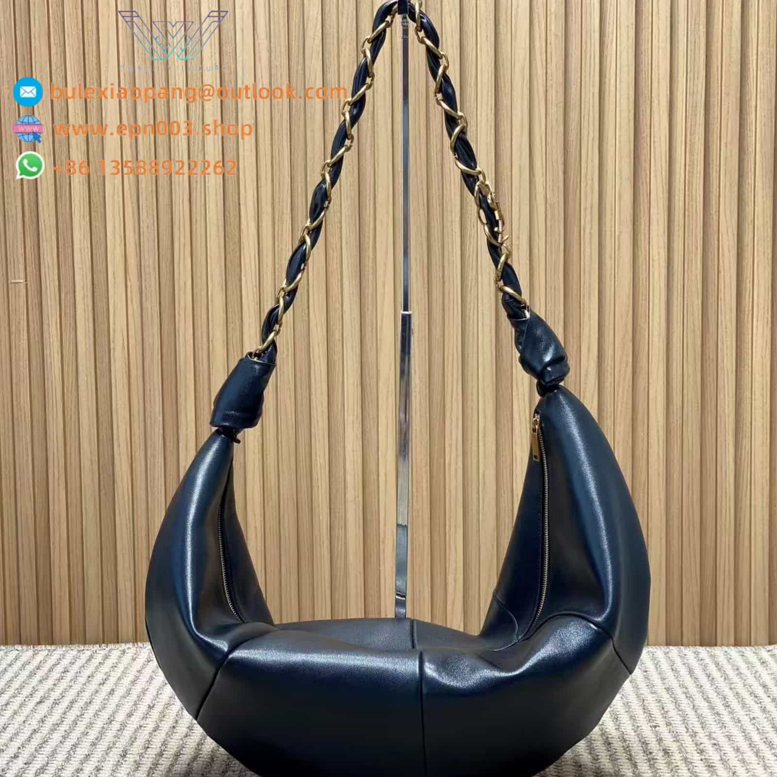 AMALIA HOBO IN LAMBSKIN BLACK - 862210AACX71000