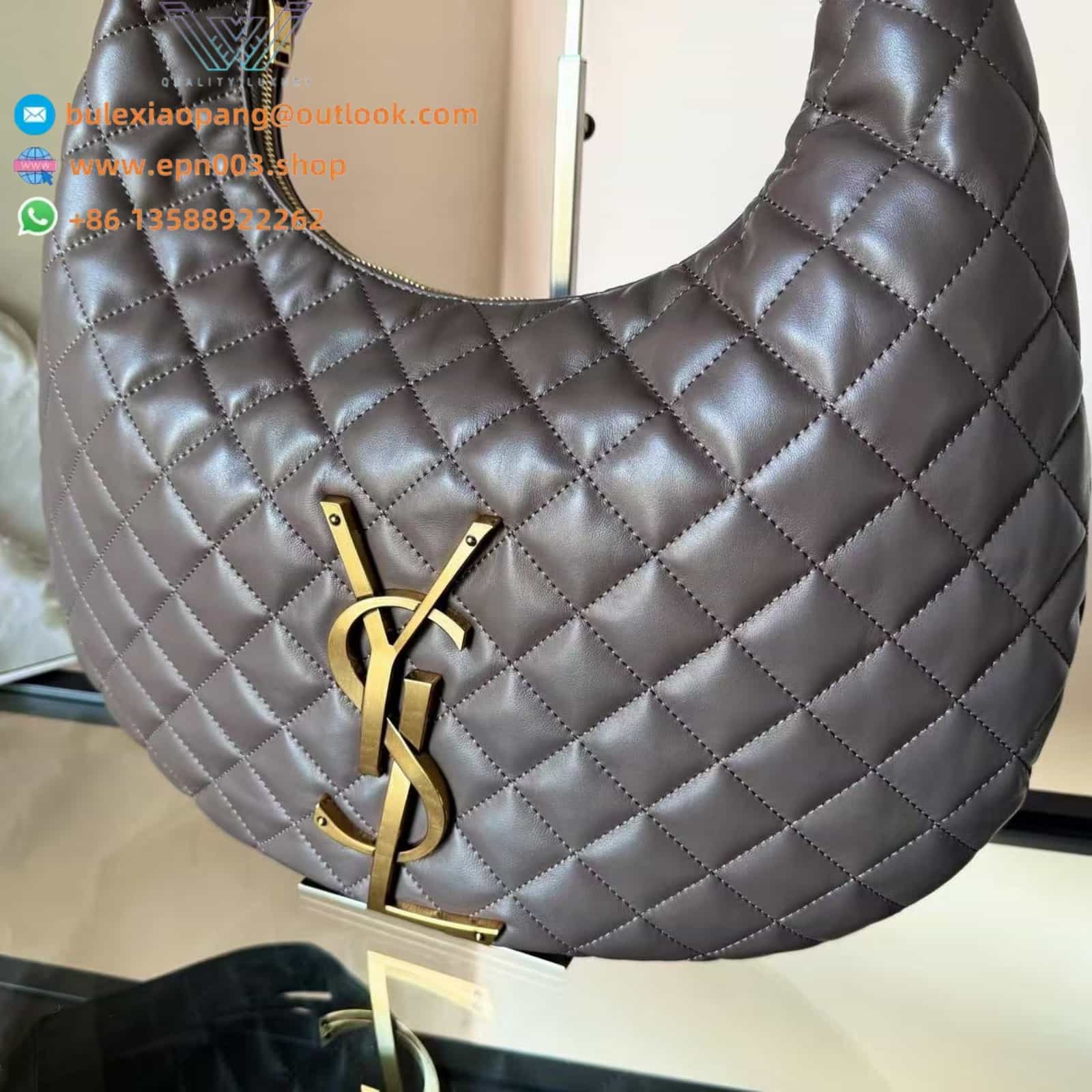 ICARINO IN QUILTED NAPPA URBAN GREY - 851689AAANG1997