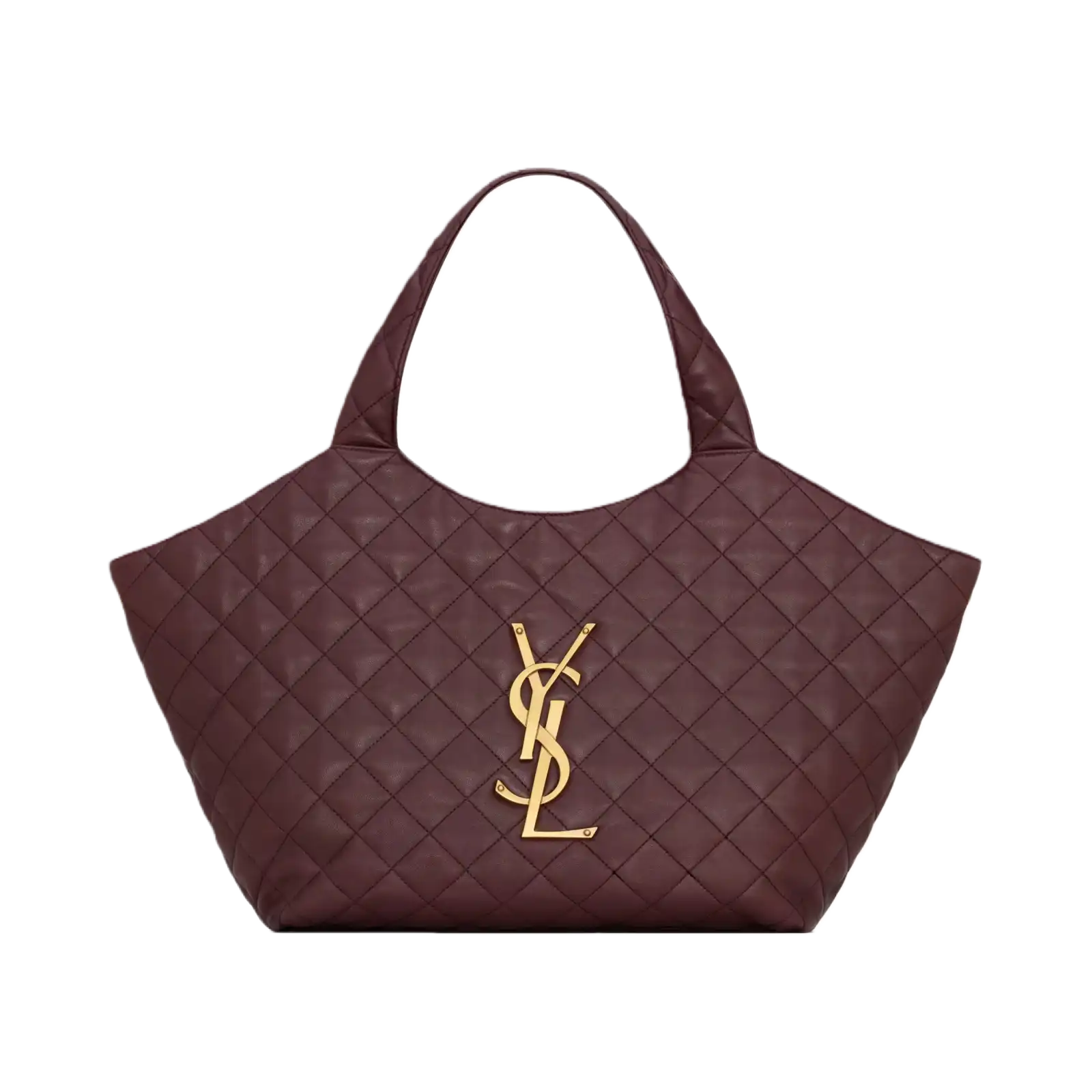 ICARE MEDIUM IN QUILTED NAPPA ROUGE CABERNET