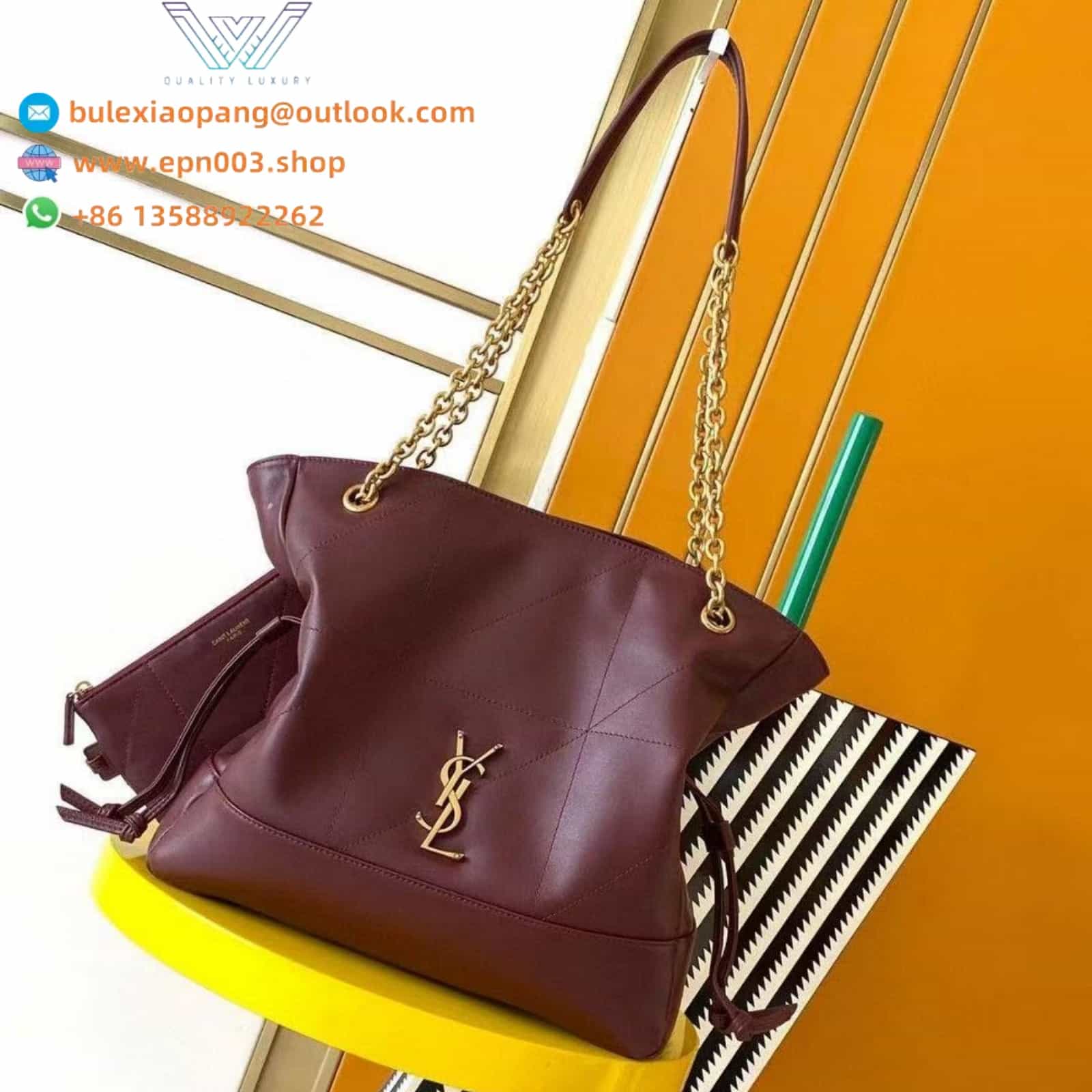 JAMIE SHOPPING IN LAMBSKIN ROUGE MERLOT - 809824AAB326592