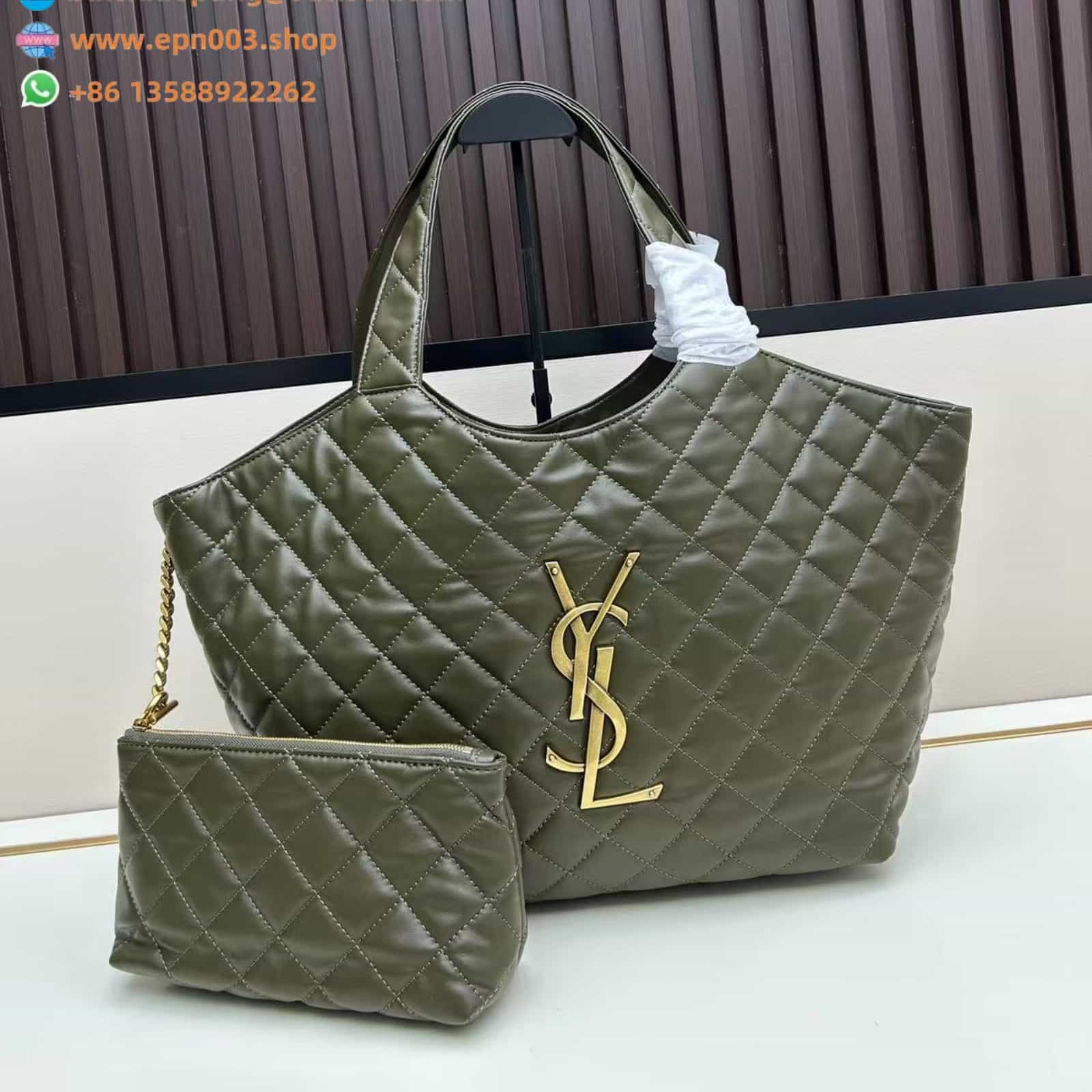 ICARE ICARE MEDIUM IN QUILTED NAPPA GREEN - 858191AAANG1000