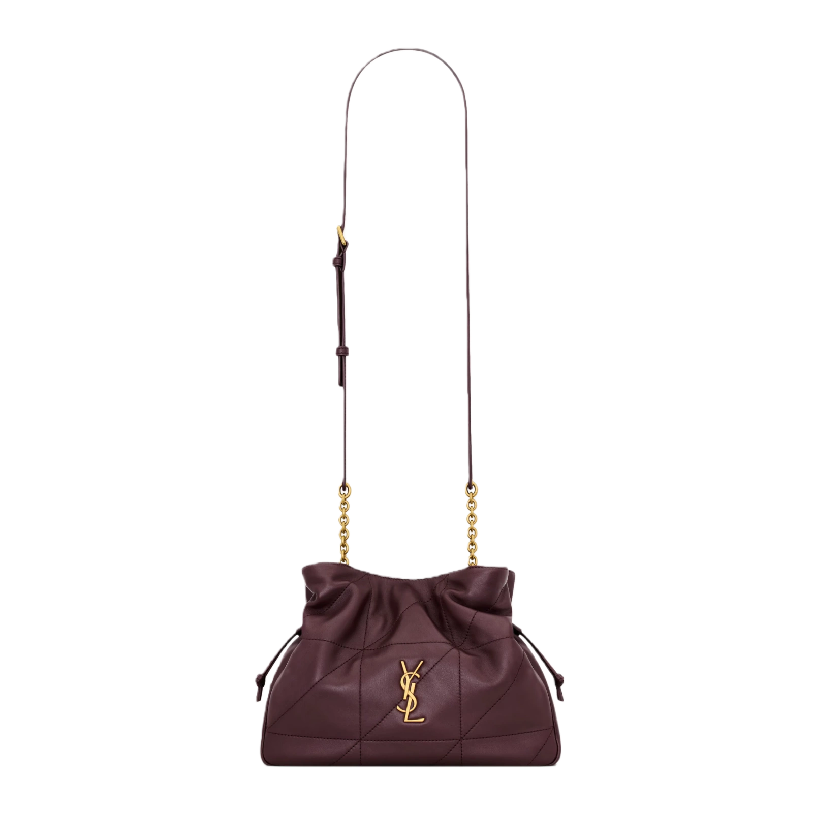 JAMIE SHOULDER POUCH IN LAMBSKIN ROUGE CABERNET - 862712AAB326195