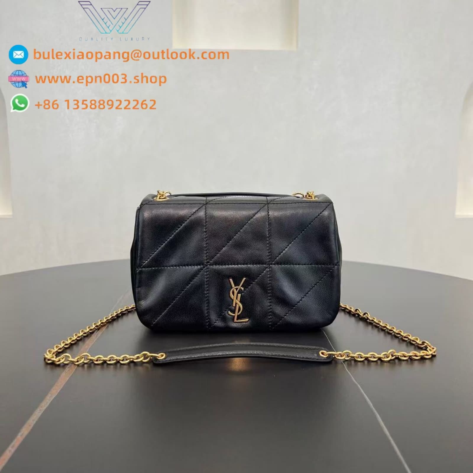 JAMIE 4.3 MINI IN LAMBSKIN BLACK - 766754AAB321000