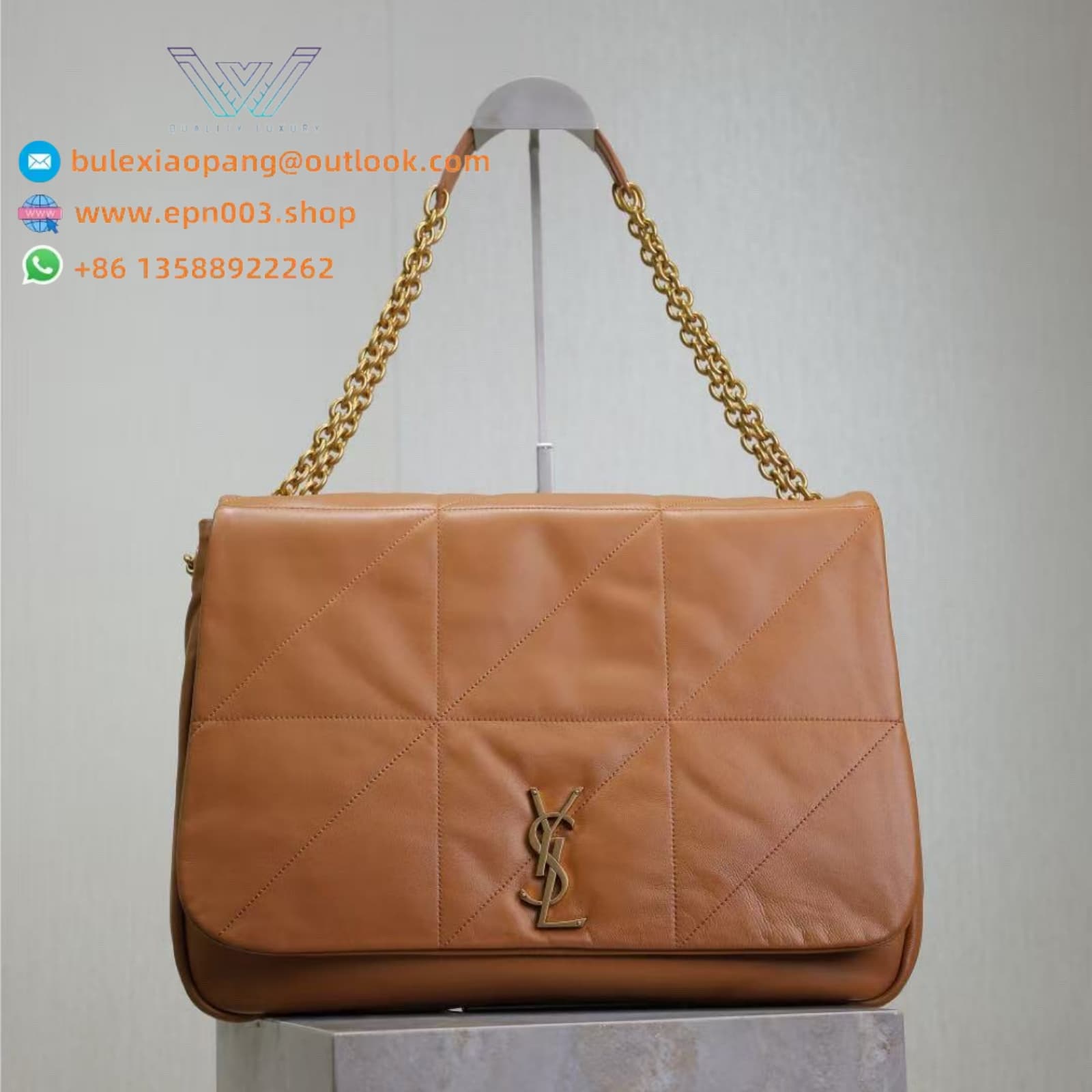 LARGE JAMIE 4.3 IN LAMBSKIN FOX - 742431AAB322186