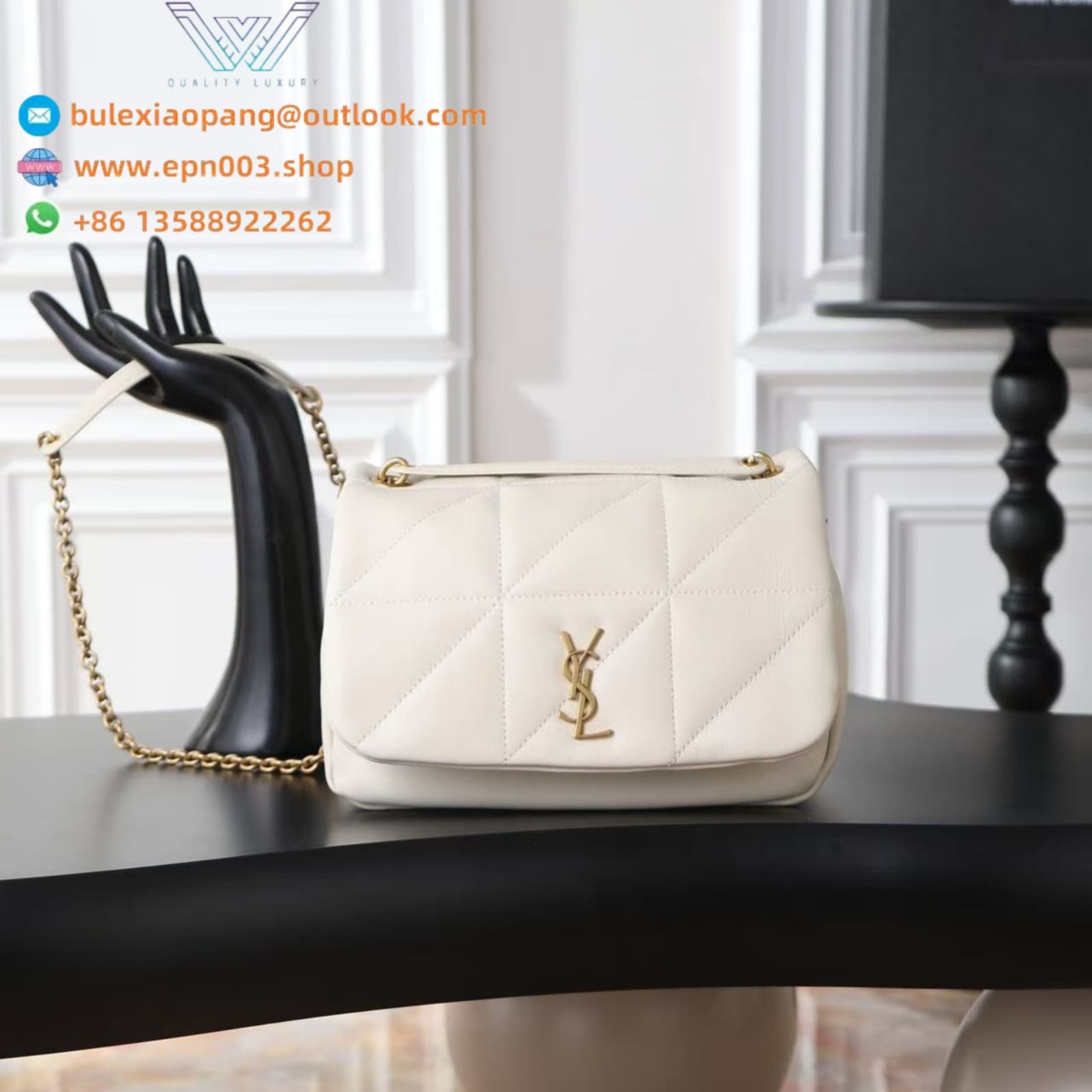 JAMIE 4.3 MEDIUM IN LAMBSKIN WHITE - 809696AAB329207