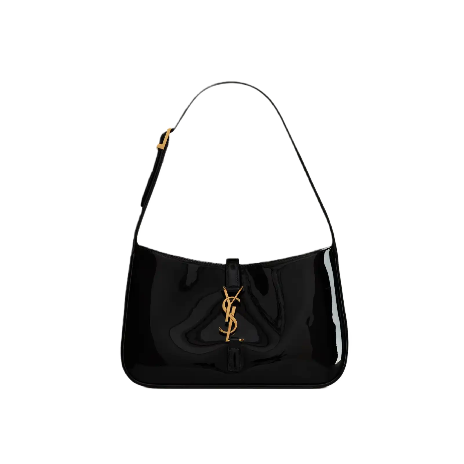 LE 5 À 7 IN PATENT LEATHER BLACK - 657228B870W1000