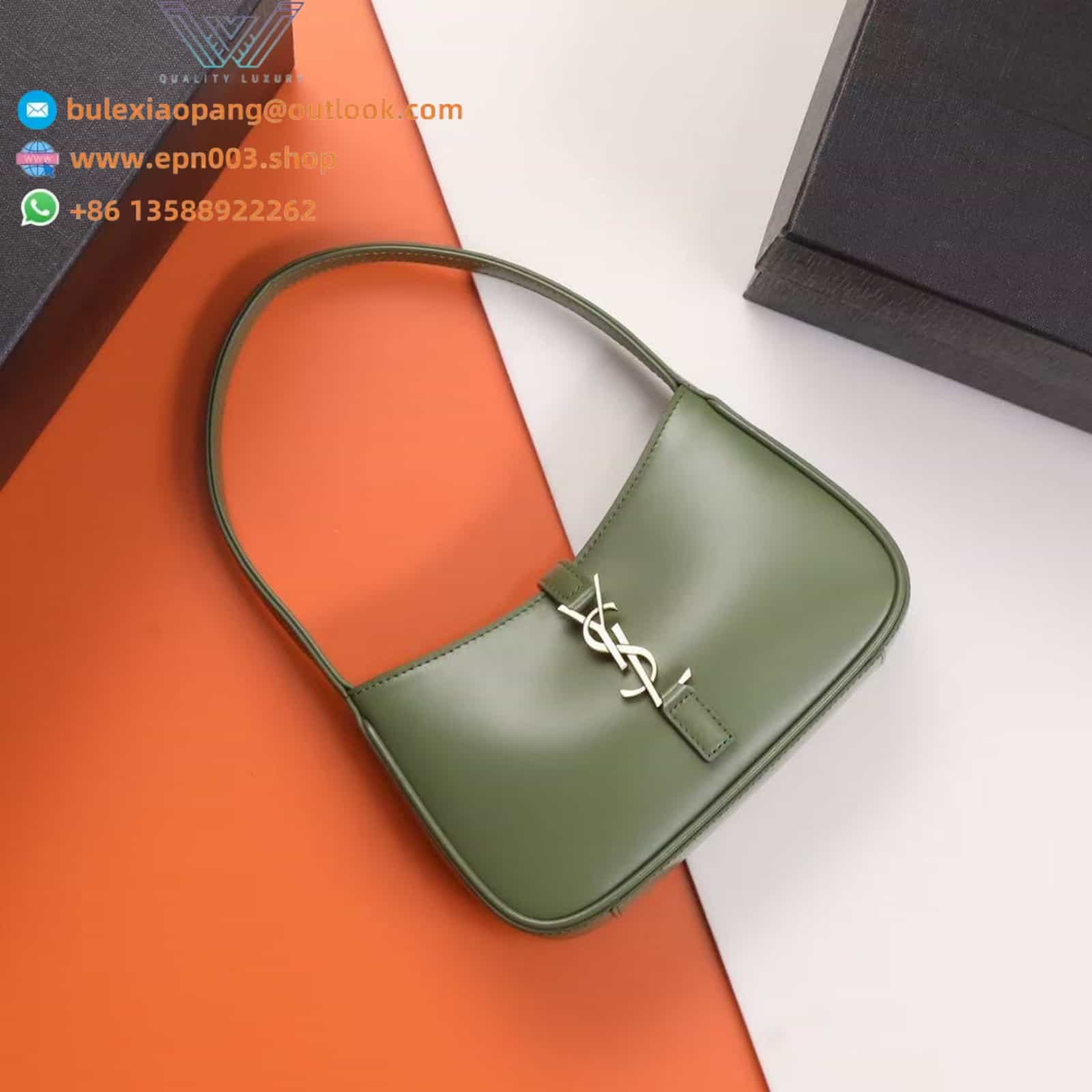LE 5 À 7 IN SMOOTH LEATHER STRONG MINI MOSS - 7103182R20W3798