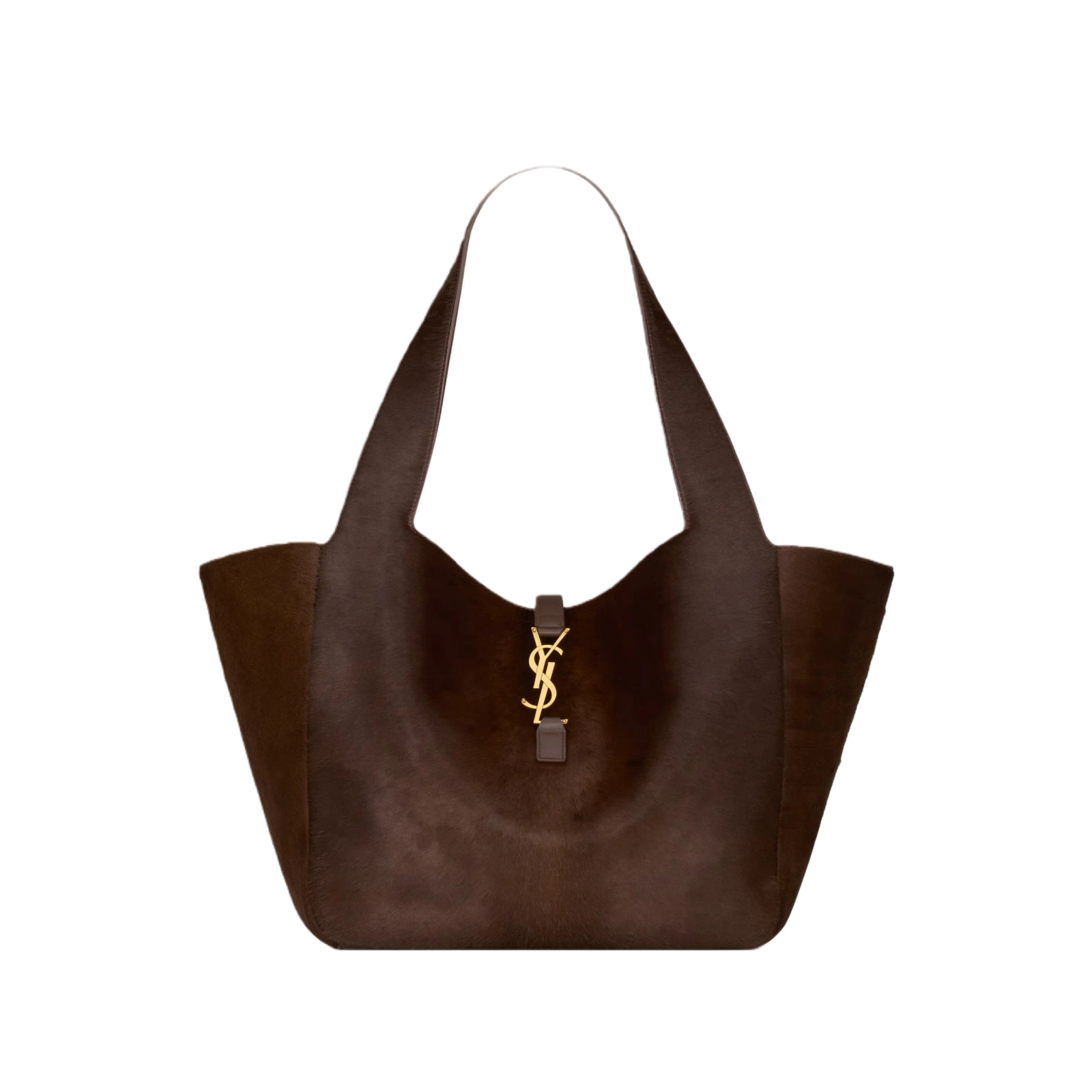 LE 5 À 7 BEA IN PONY HAIR LEATHER MOKA - 763435AAD252217