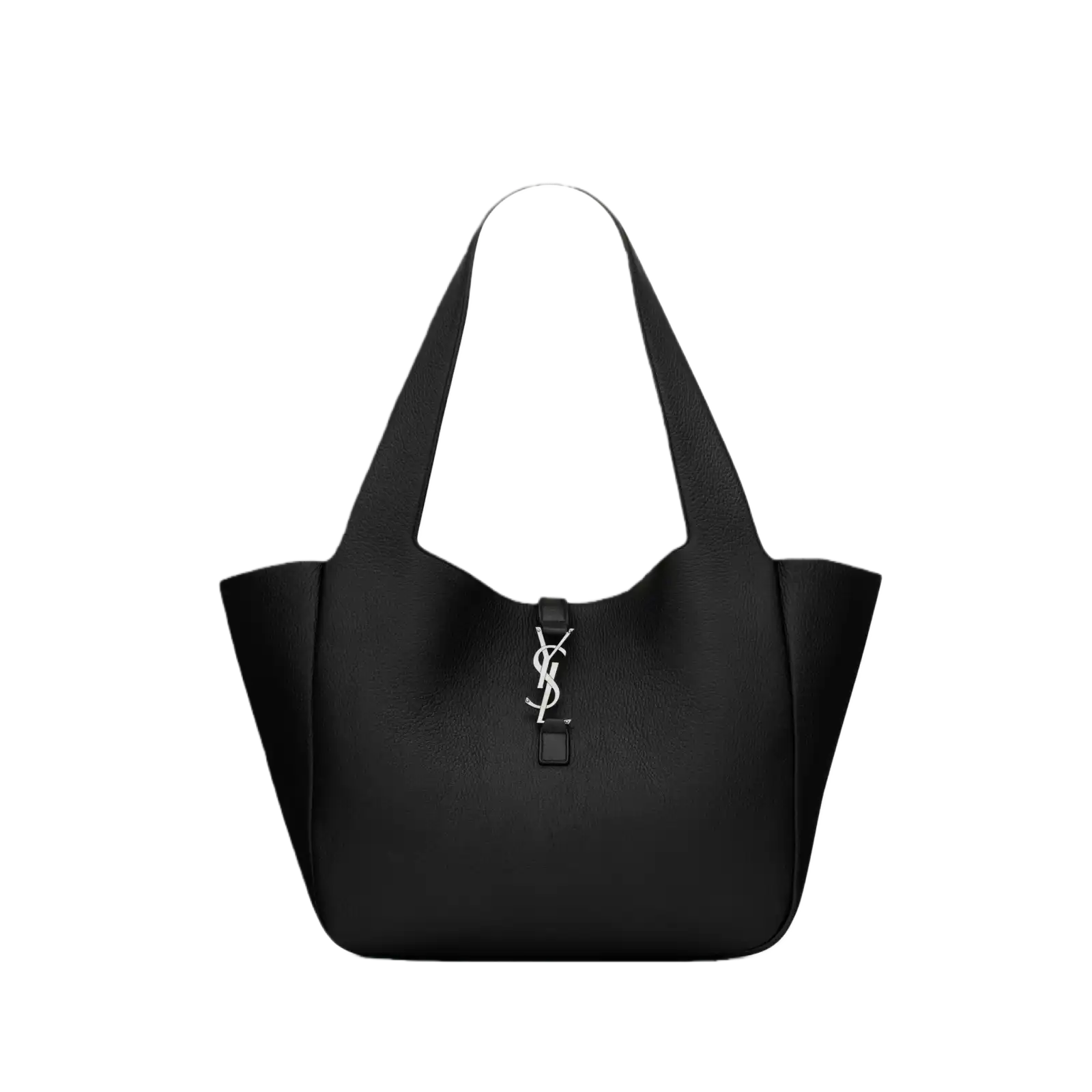LE 5 À 7 BEA IN GRAINED LEATHER BLACK - 763435AAEQC1000
