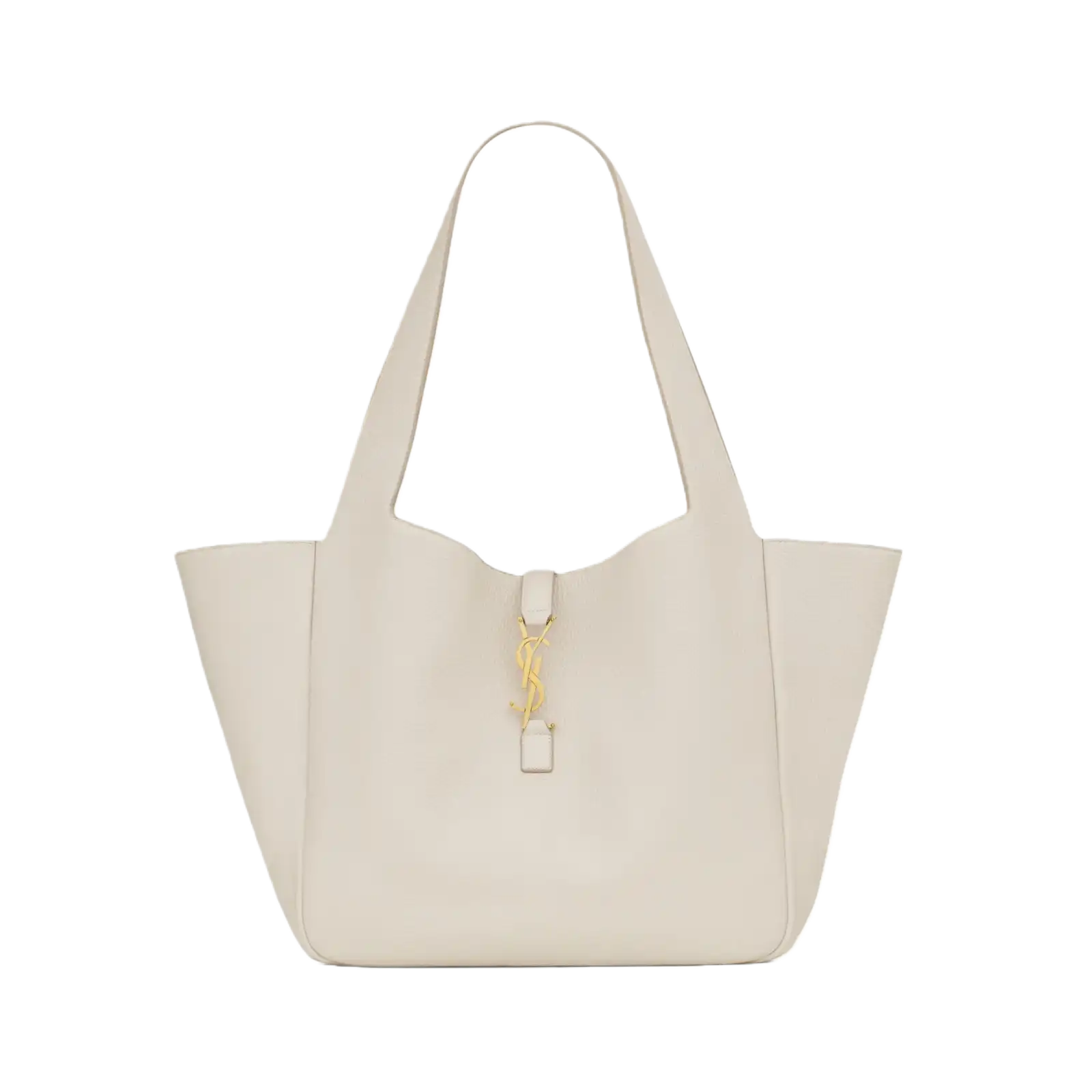 LE 5 À 7 BEA IN GRAINED LEATHER WHITE - 763435AADUV9275
