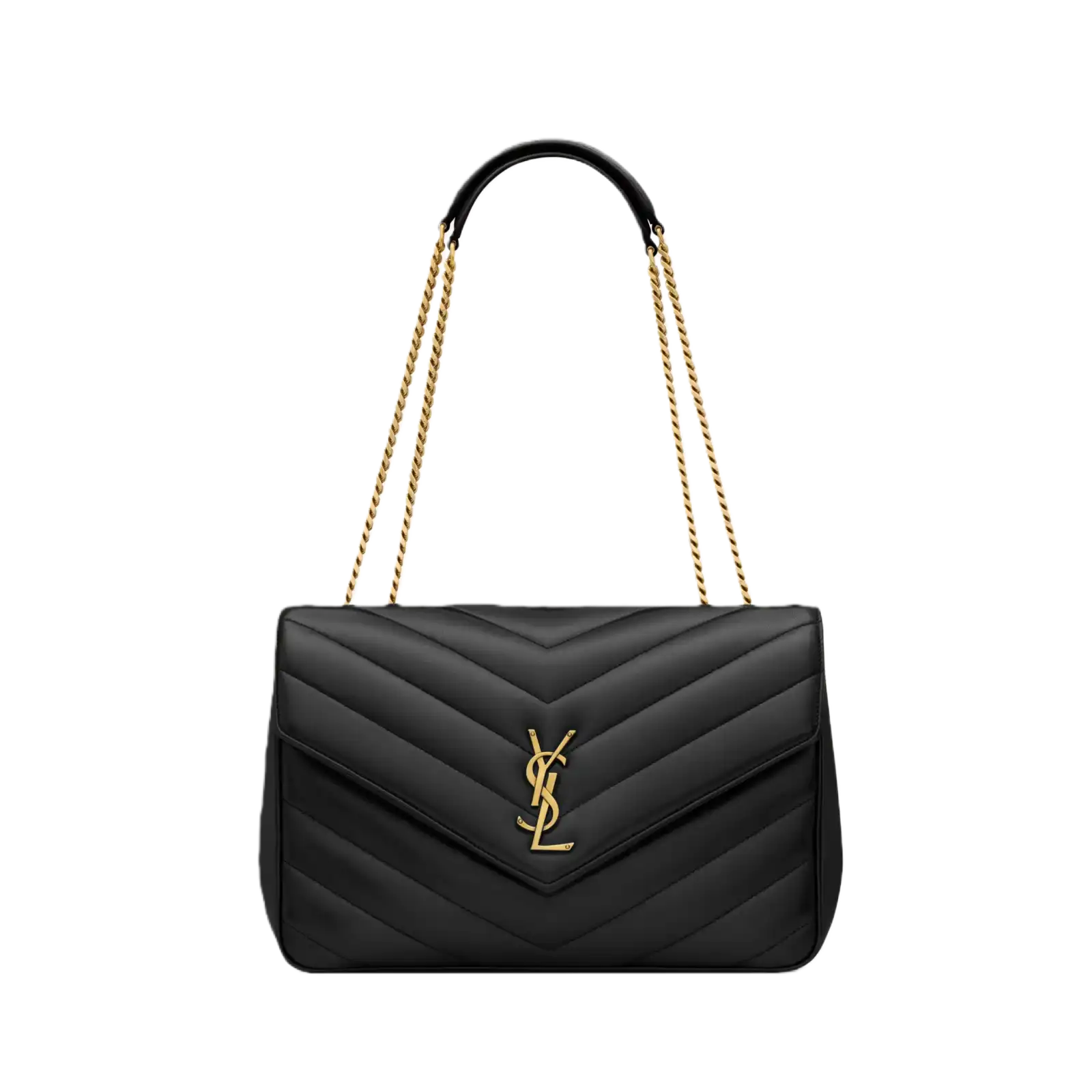 LOULOU MEDIUM/LARGE IN MATELASSÉ LAMBSKIN - 801439AAEAX1000