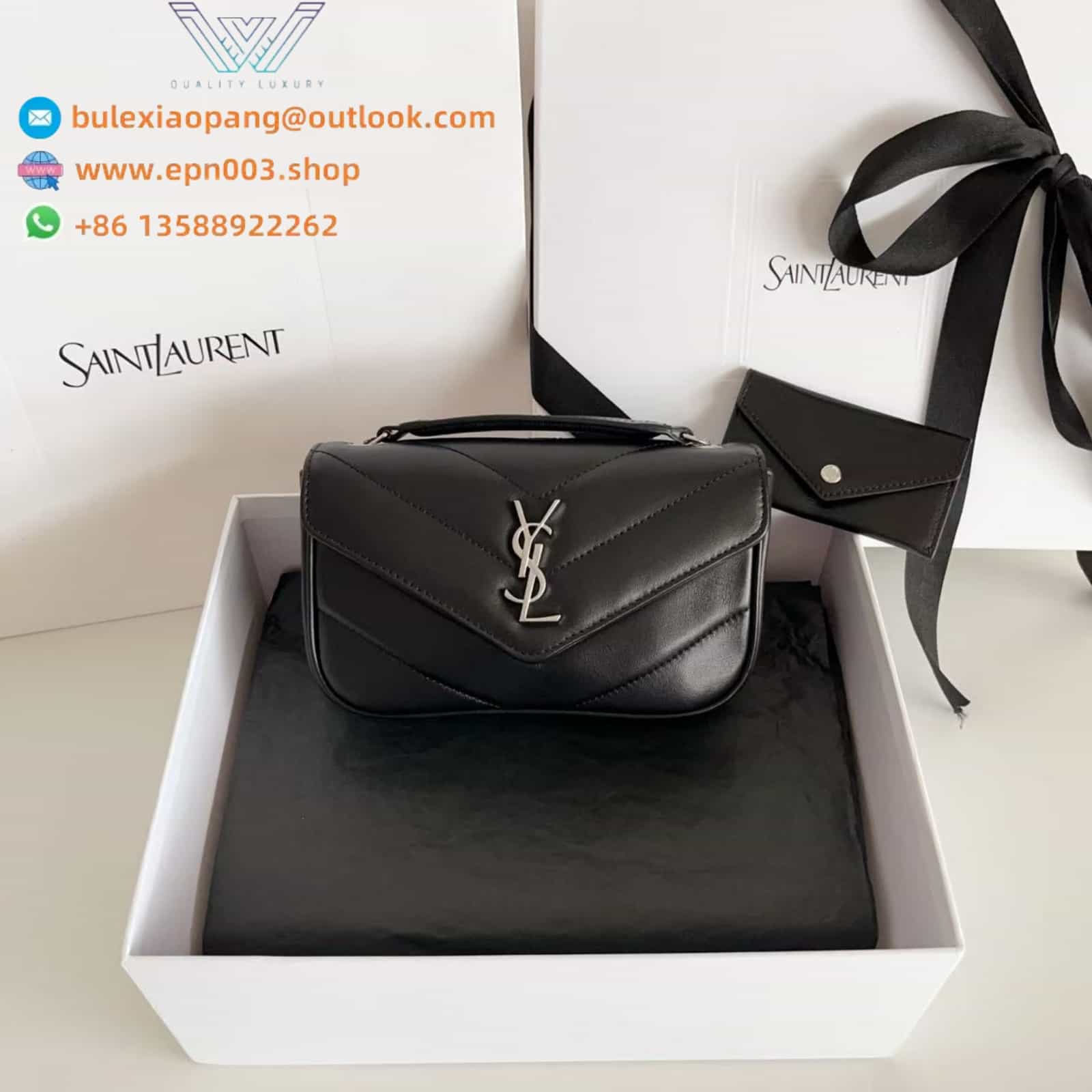 LOULOU MINI IN LAMBSKIN BLACK - 821749AAE4Y1000