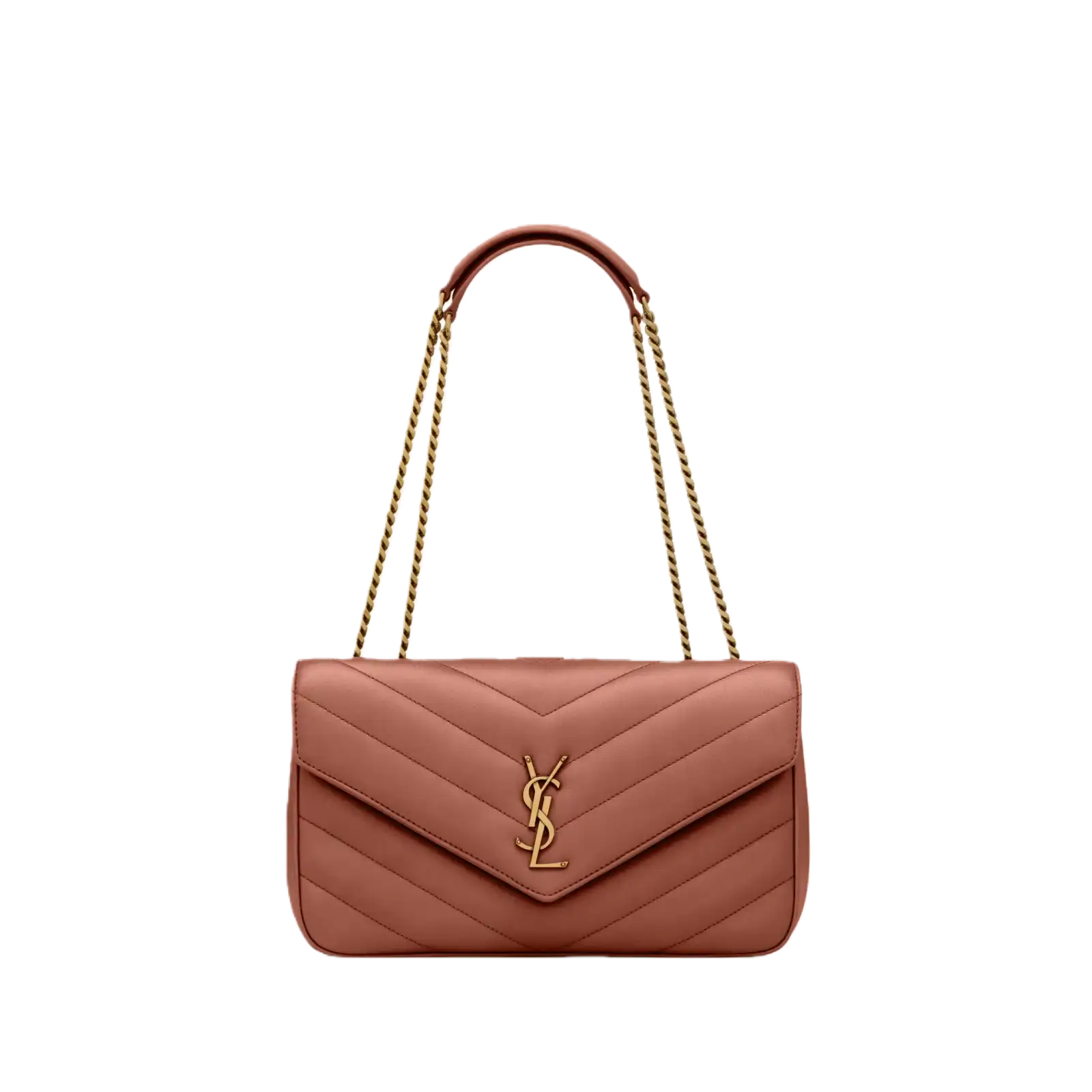 LOULOU MEDIUM IN MATELASSÉ LAMBSKIN HORTENSIA - 821749AAEAX5036
