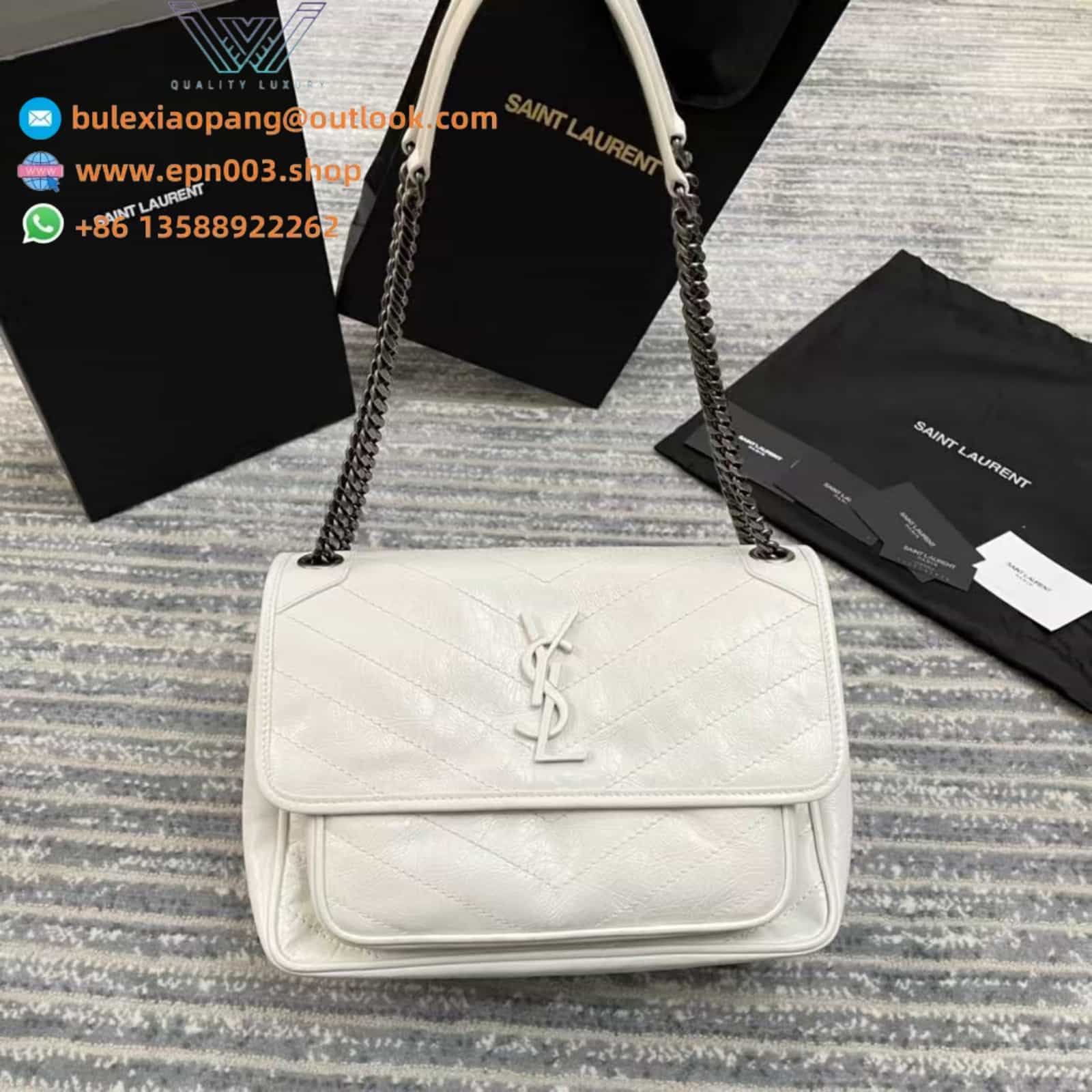 NIKI BABY IN VINTAGE LEATHER WHITE - 6331600EN049207