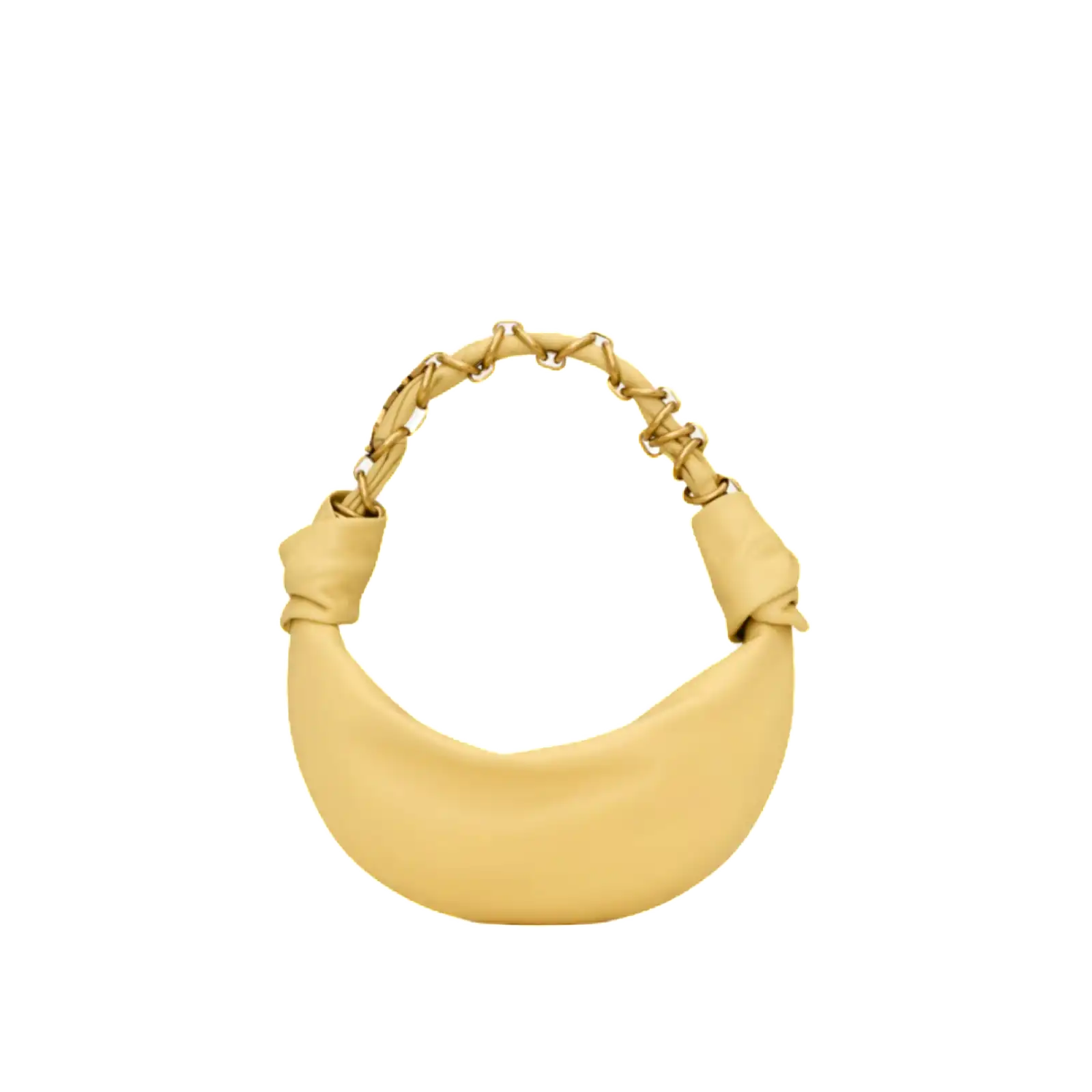 AMALIA MINI HOBO IN LAMBSKIN SOFT LEMON - 862558AACX77555