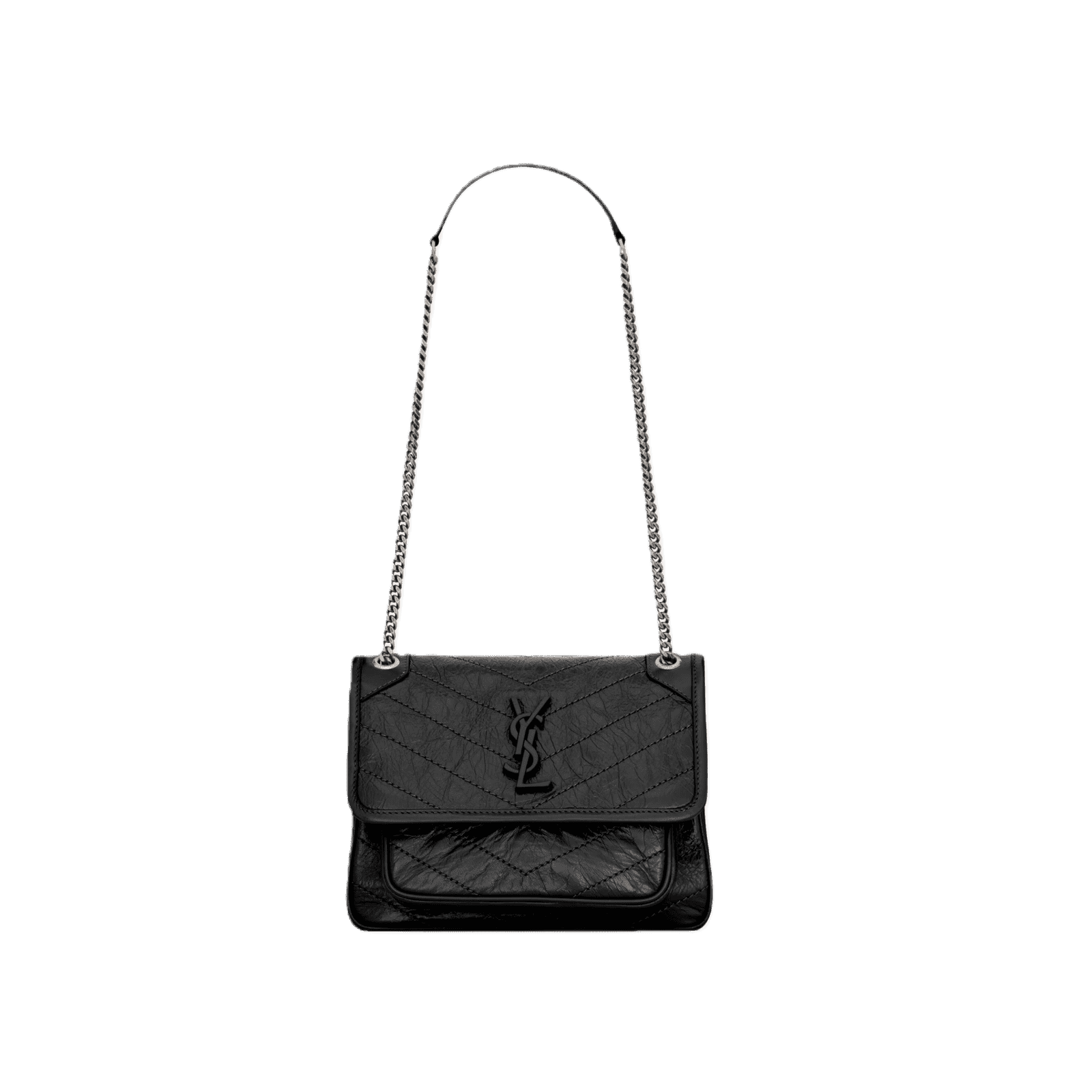 NIKI BABY/MEDIUM IN VINTAGE LEATHER BLACK - 6331600EN041000