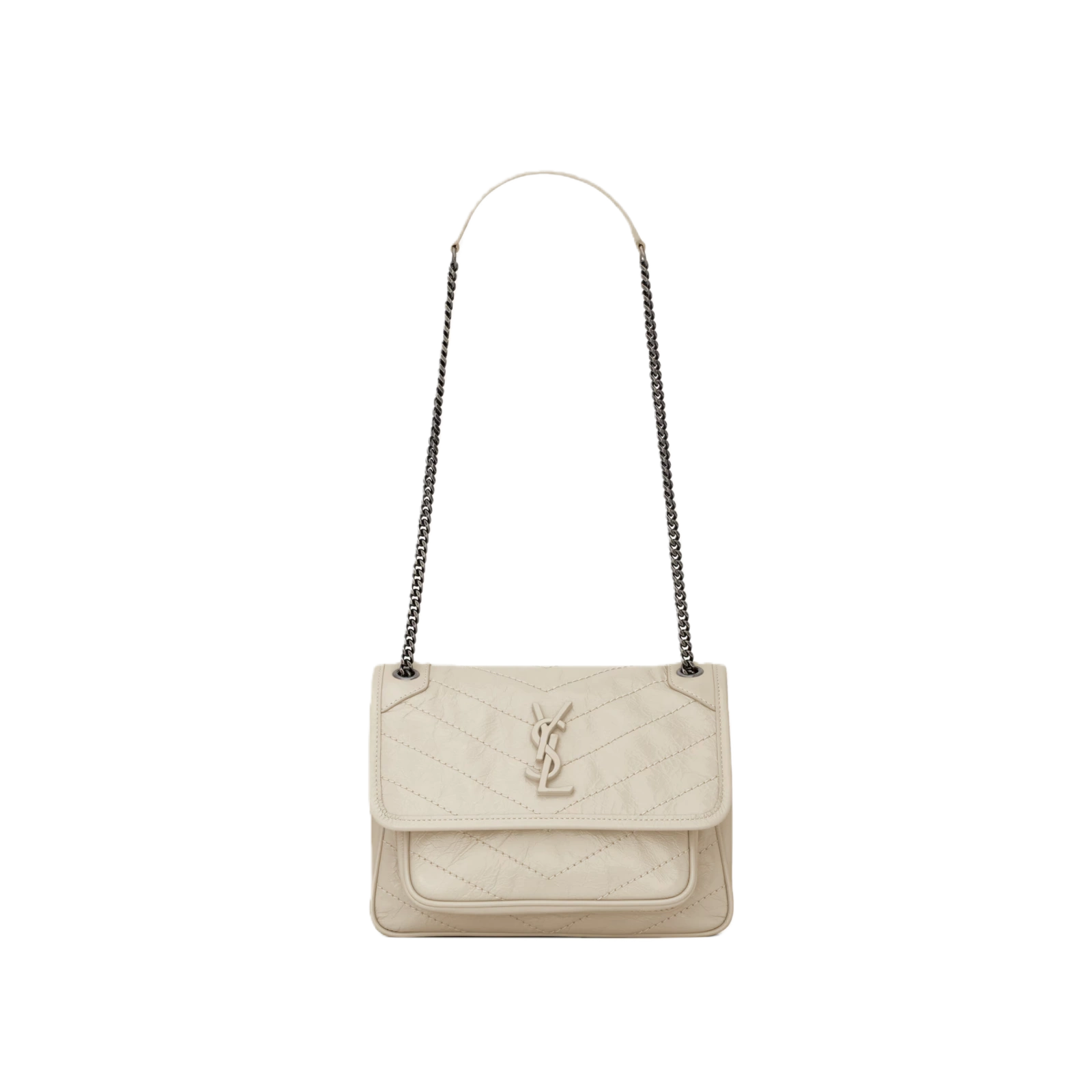 NIKI BABY IN VINTAGE LEATHER WHITE - 6331600EN049207